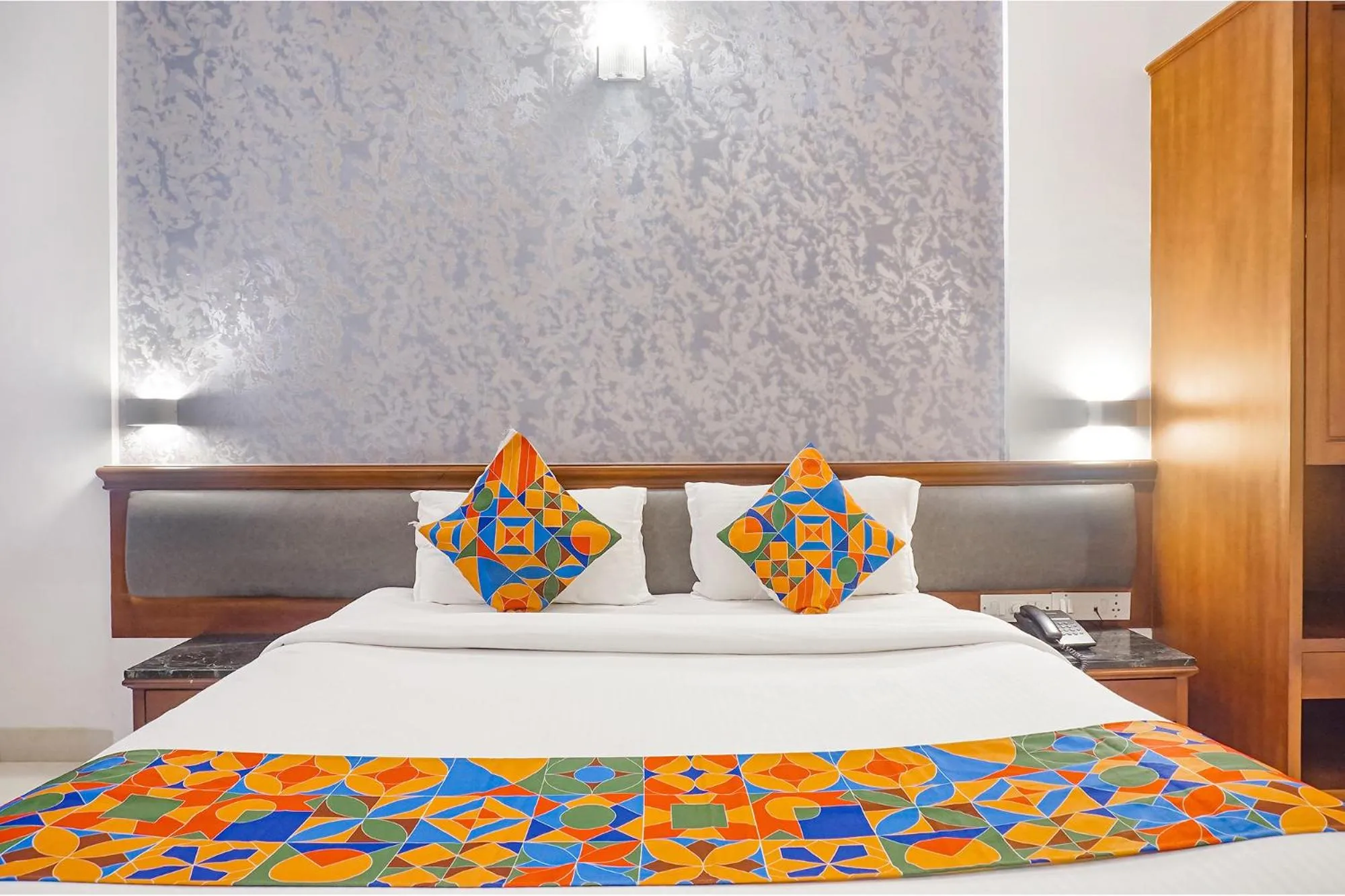 Bed in FabHotel Prime Golden Emerald - Nr St Mary's Church CNI