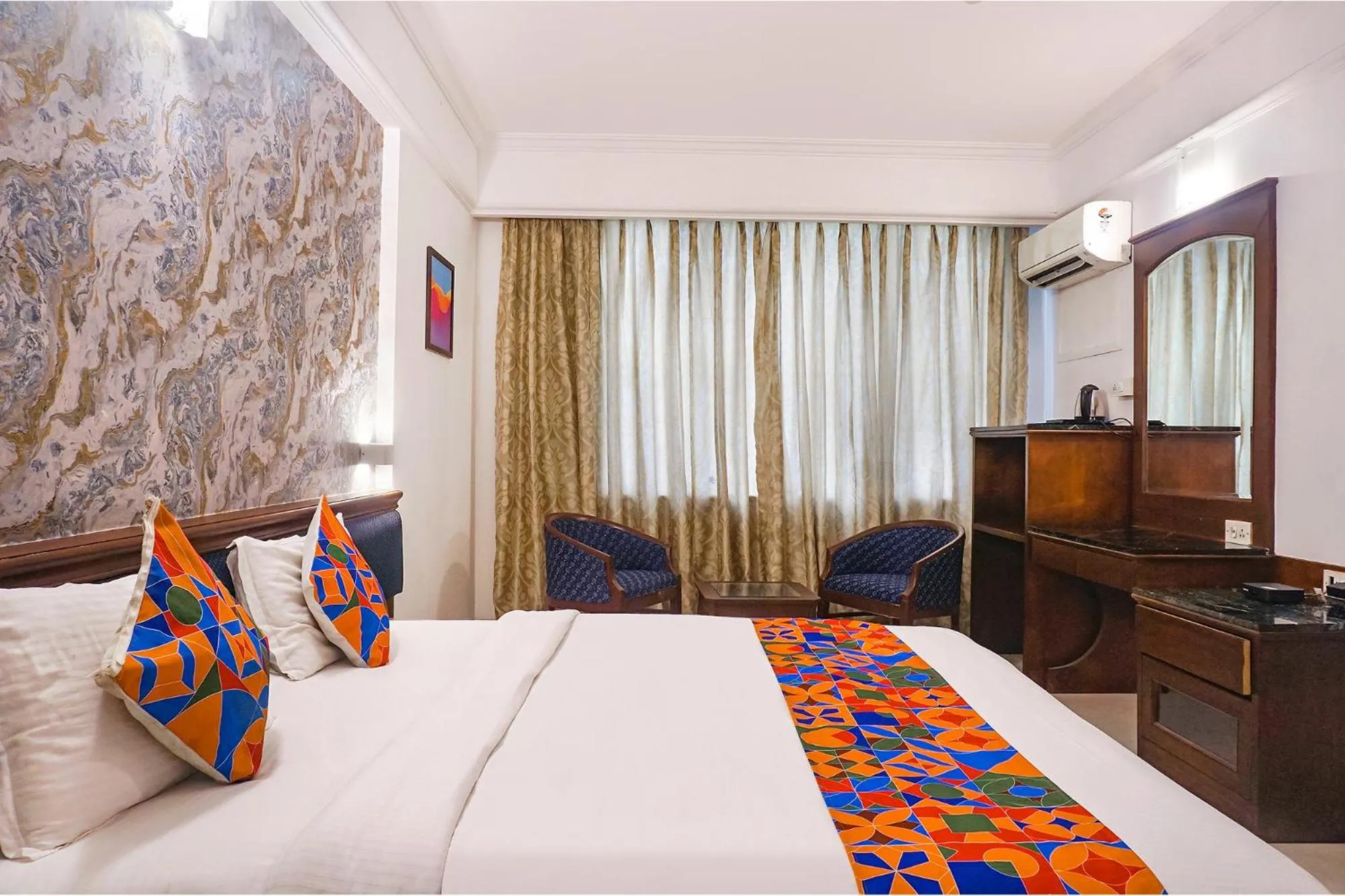 Bed in FabHotel Prime Golden Emerald - Nr St Mary's Church CNI