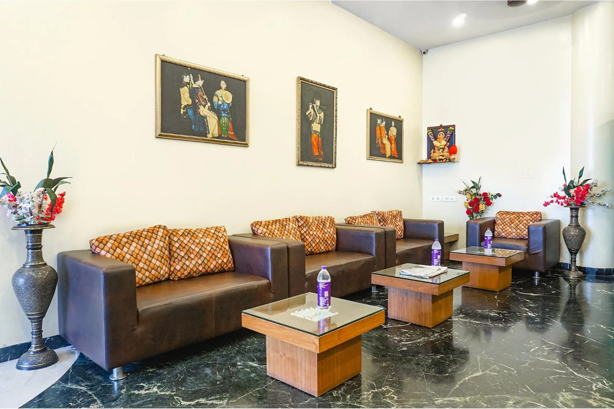 Seating area in FabHotel Prime Golden Emerald - Nr St Mary's Church CNI