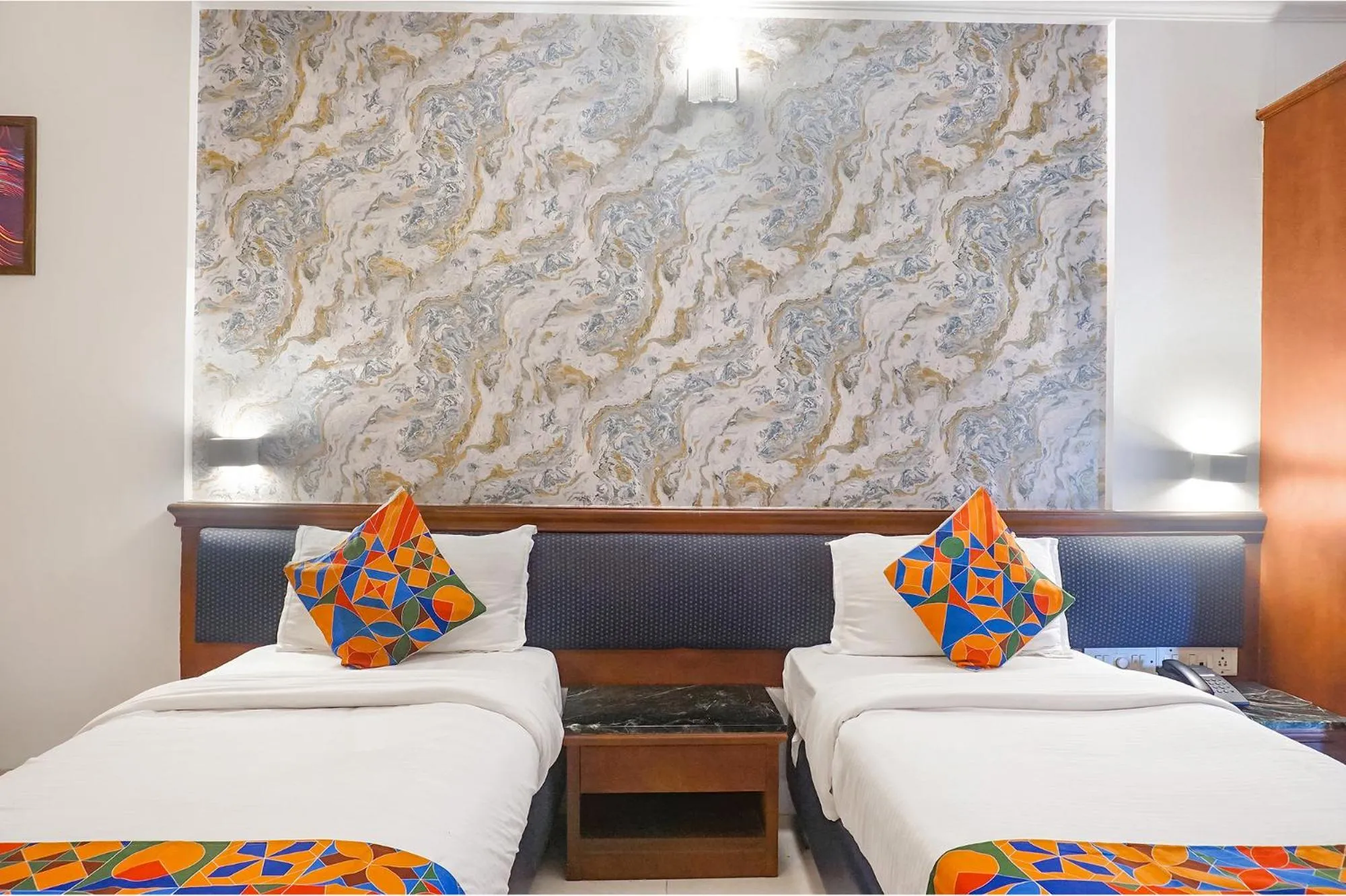 Bed in FabHotel Prime Golden Emerald - Nr St Mary's Church CNI