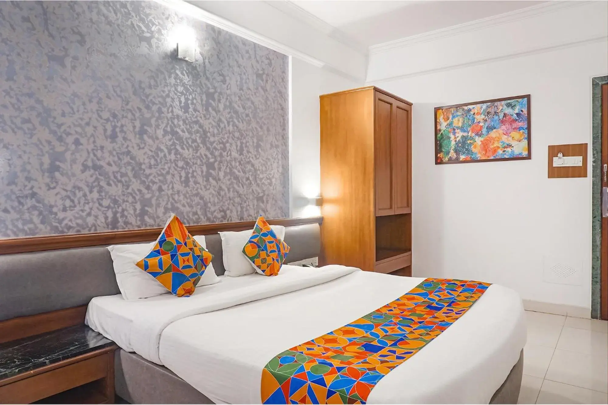 Bed in FabHotel Prime Golden Emerald - Nr St Mary's Church CNI Bed in FabHotel Prime Golden Emerald - Nr St Mary's Church CNI