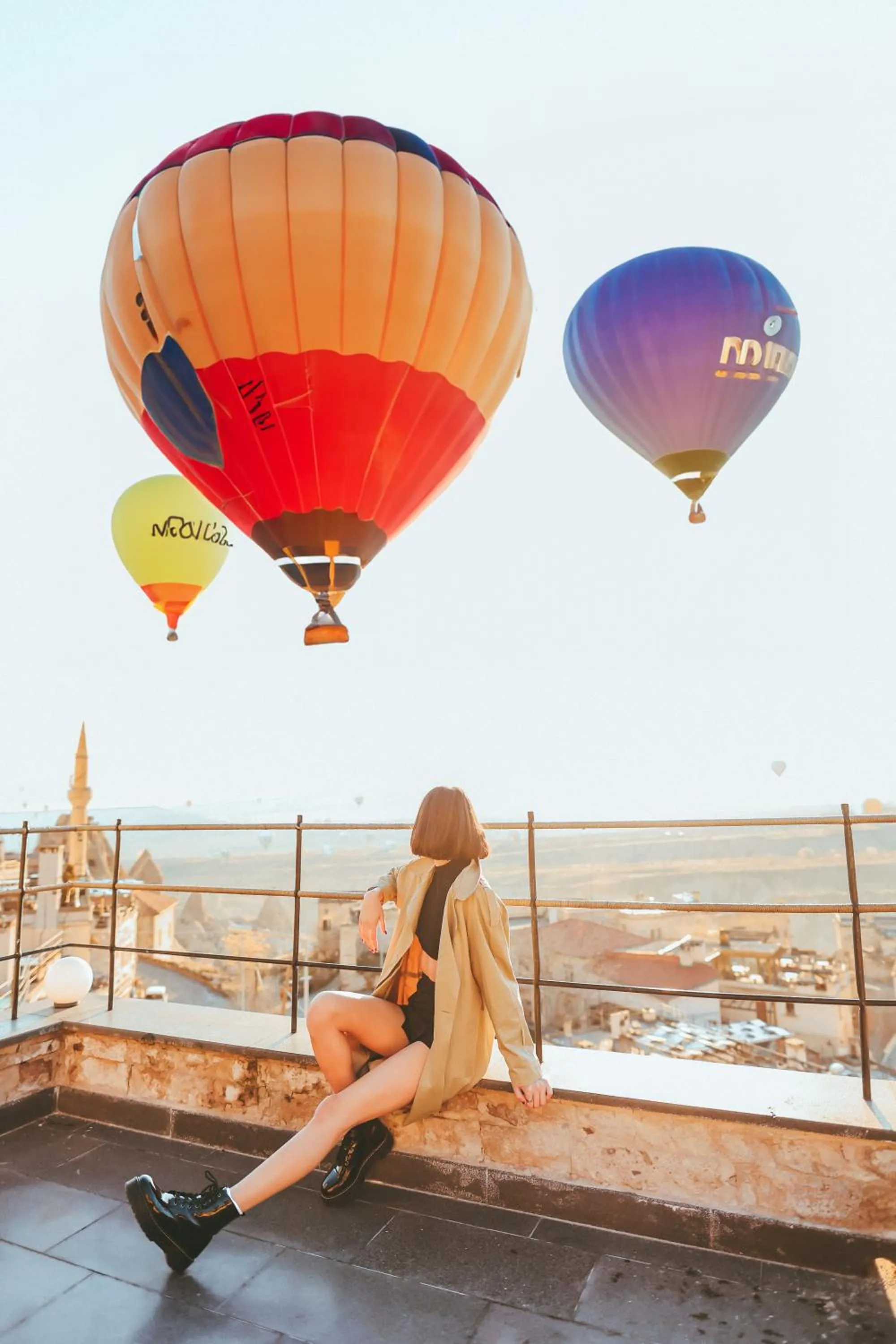 Balcony/Terrace in Peristyle Cave Cappadocia- Special Class