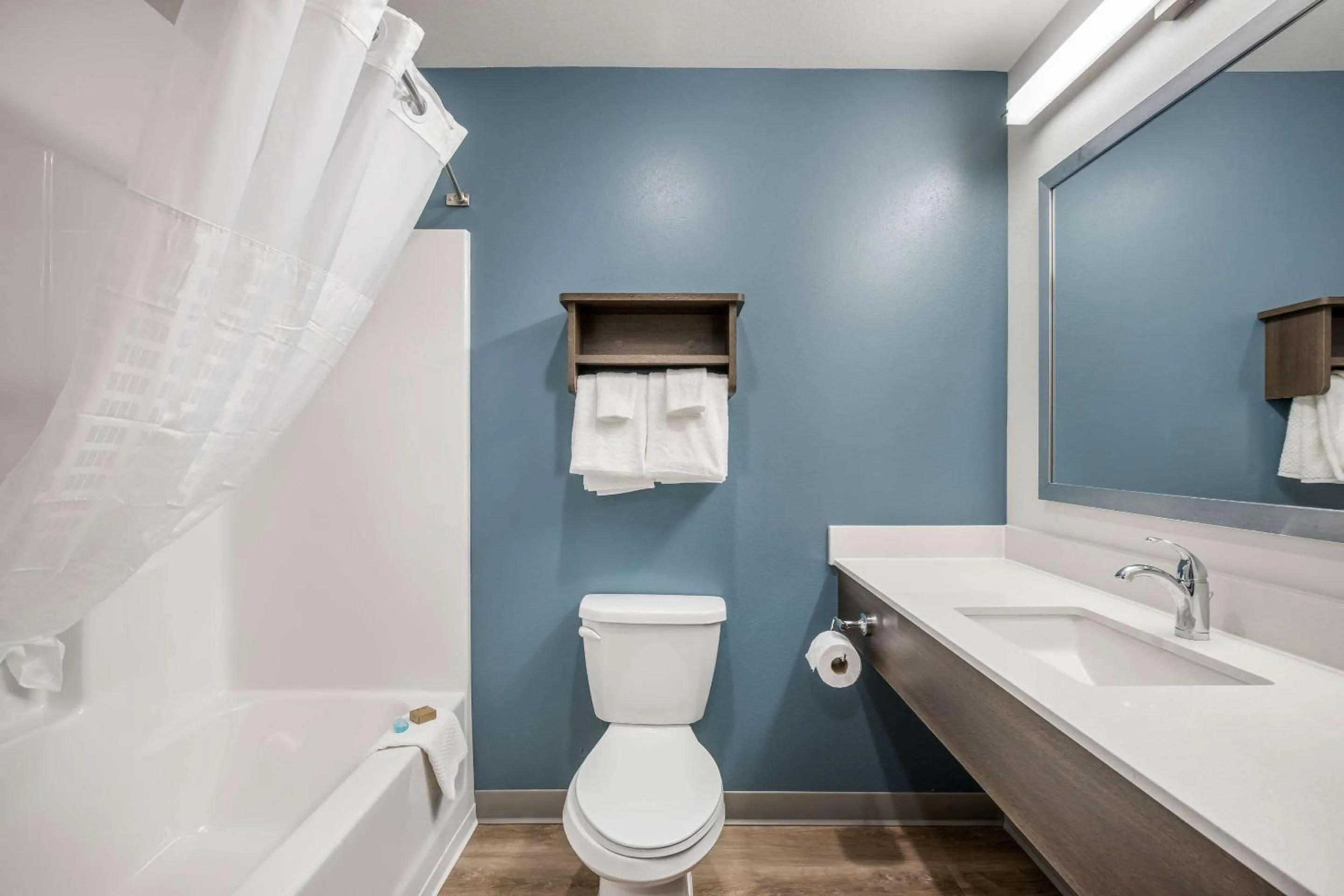 Bathroom in WoodSpring Suites Gurnee - Chicago