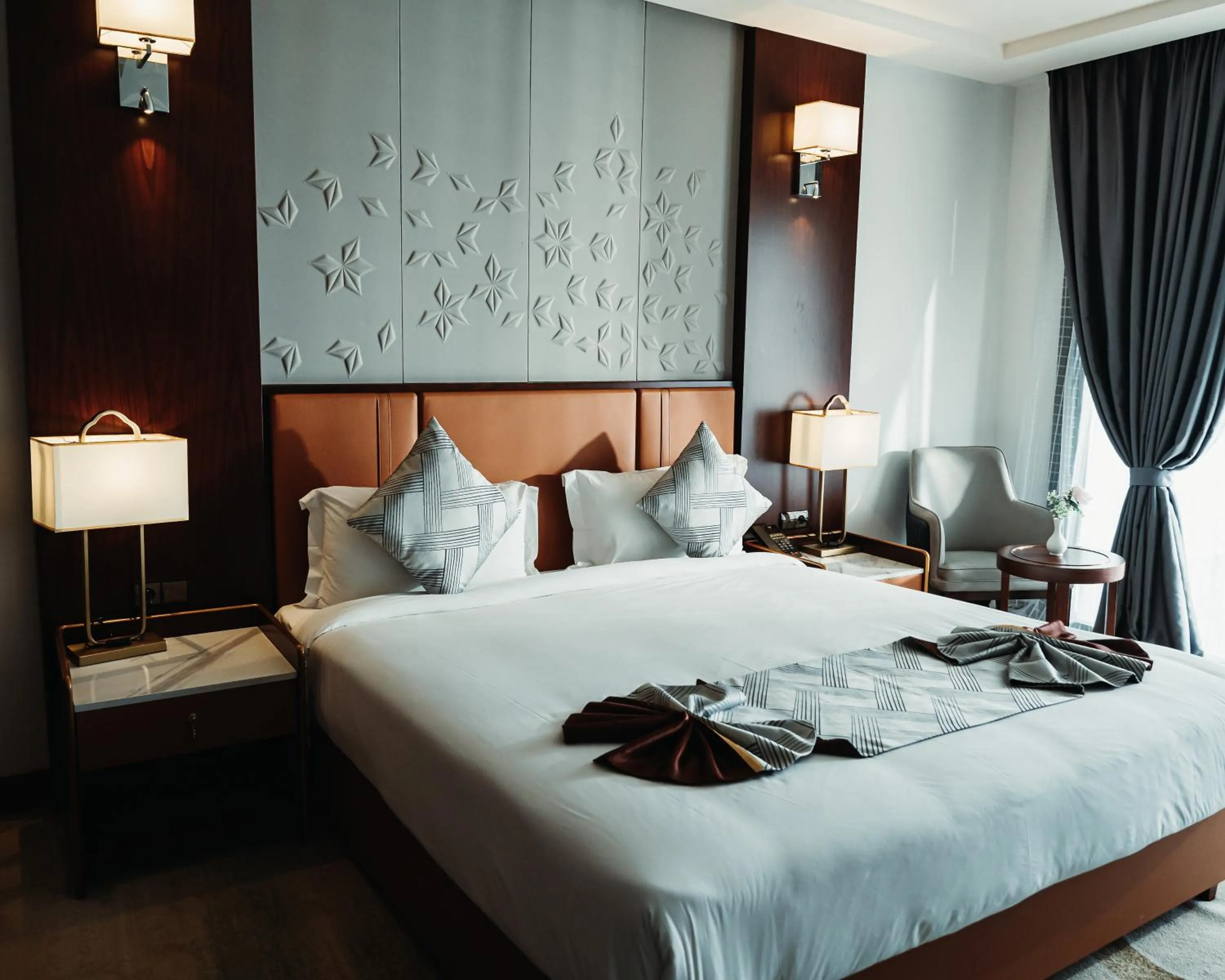 Photo of the whole room, Bed in Waves Aqua Resort