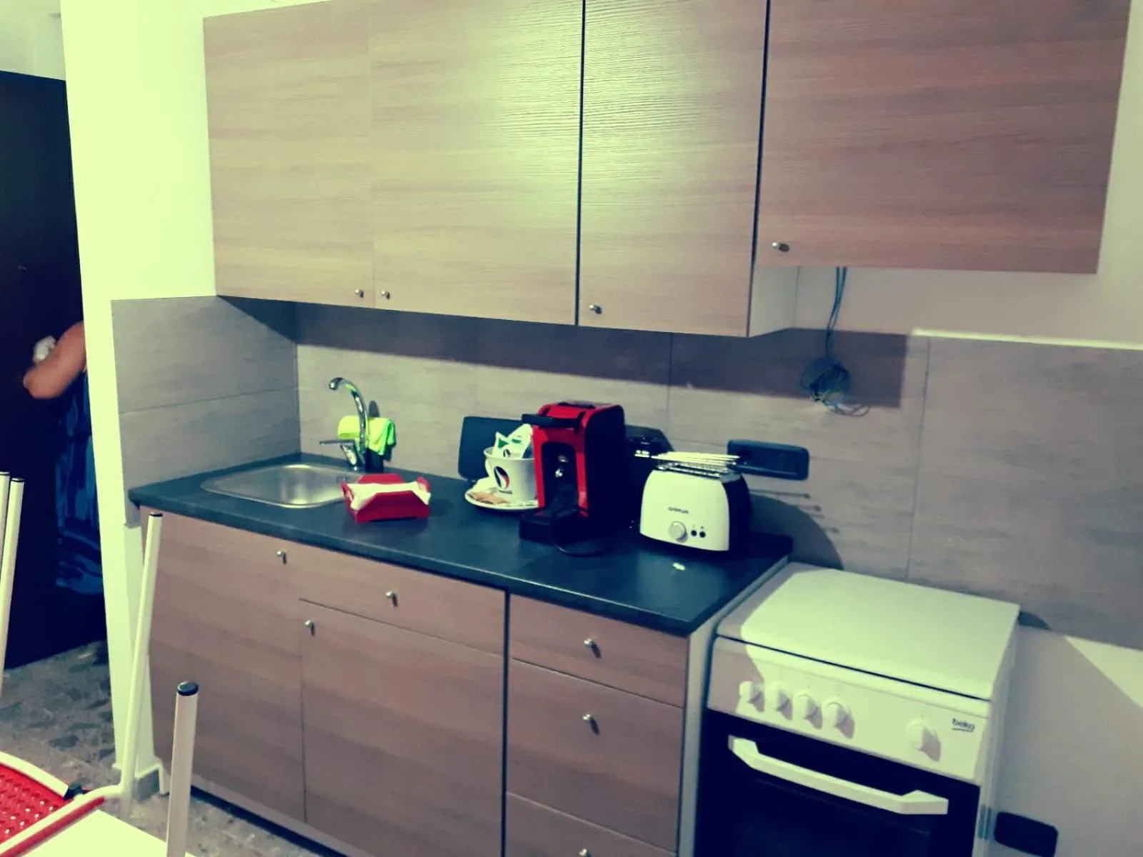 Coffee/tea facilities, Kitchen/Kitchenette in B&B Al Pentagramma