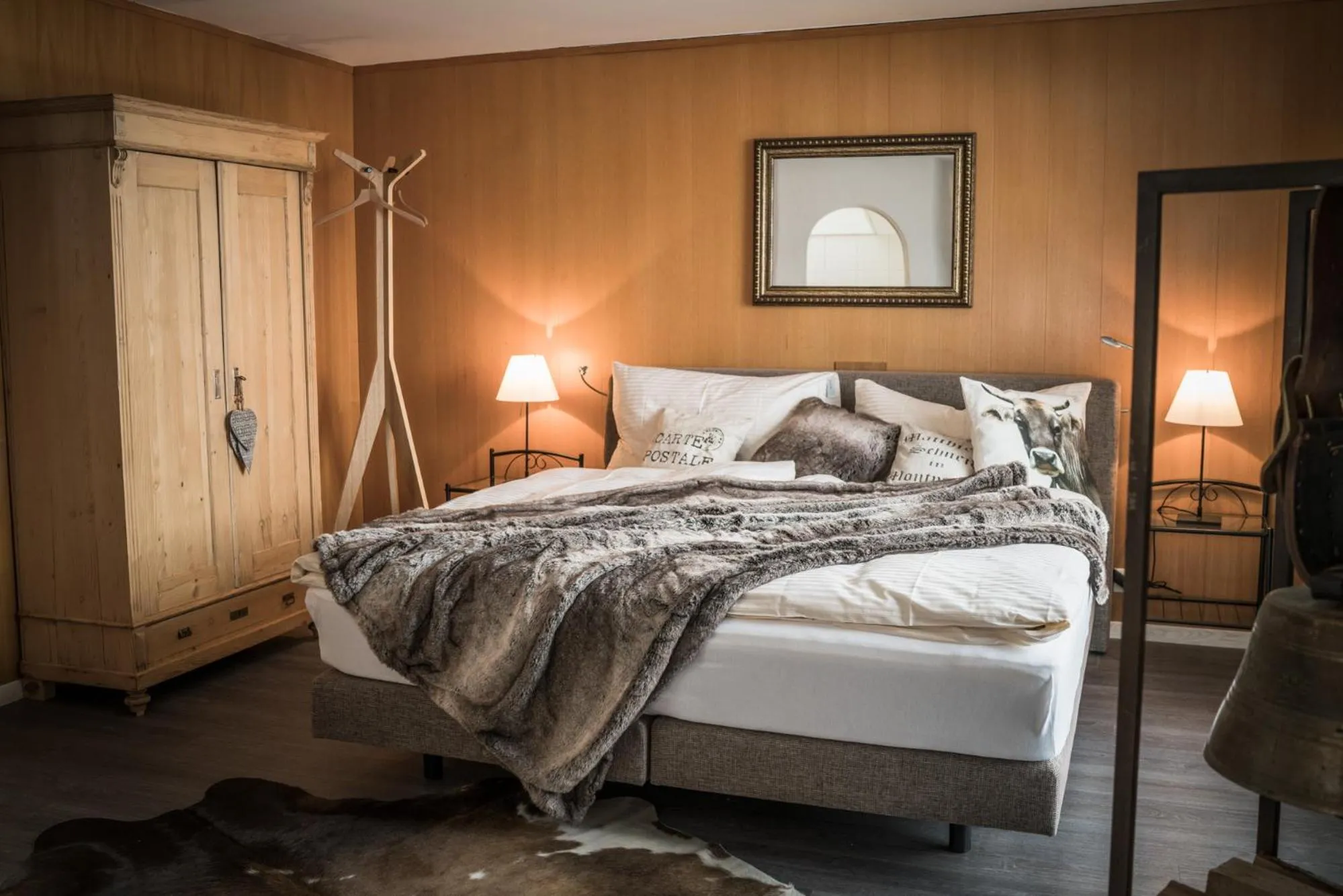 Photo of the whole room, Bed in Hotel-Restaurant Burgseeli