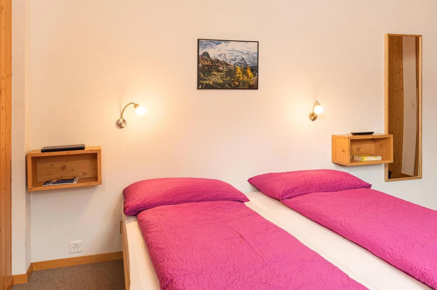 Bed in Hotel Alpenblick