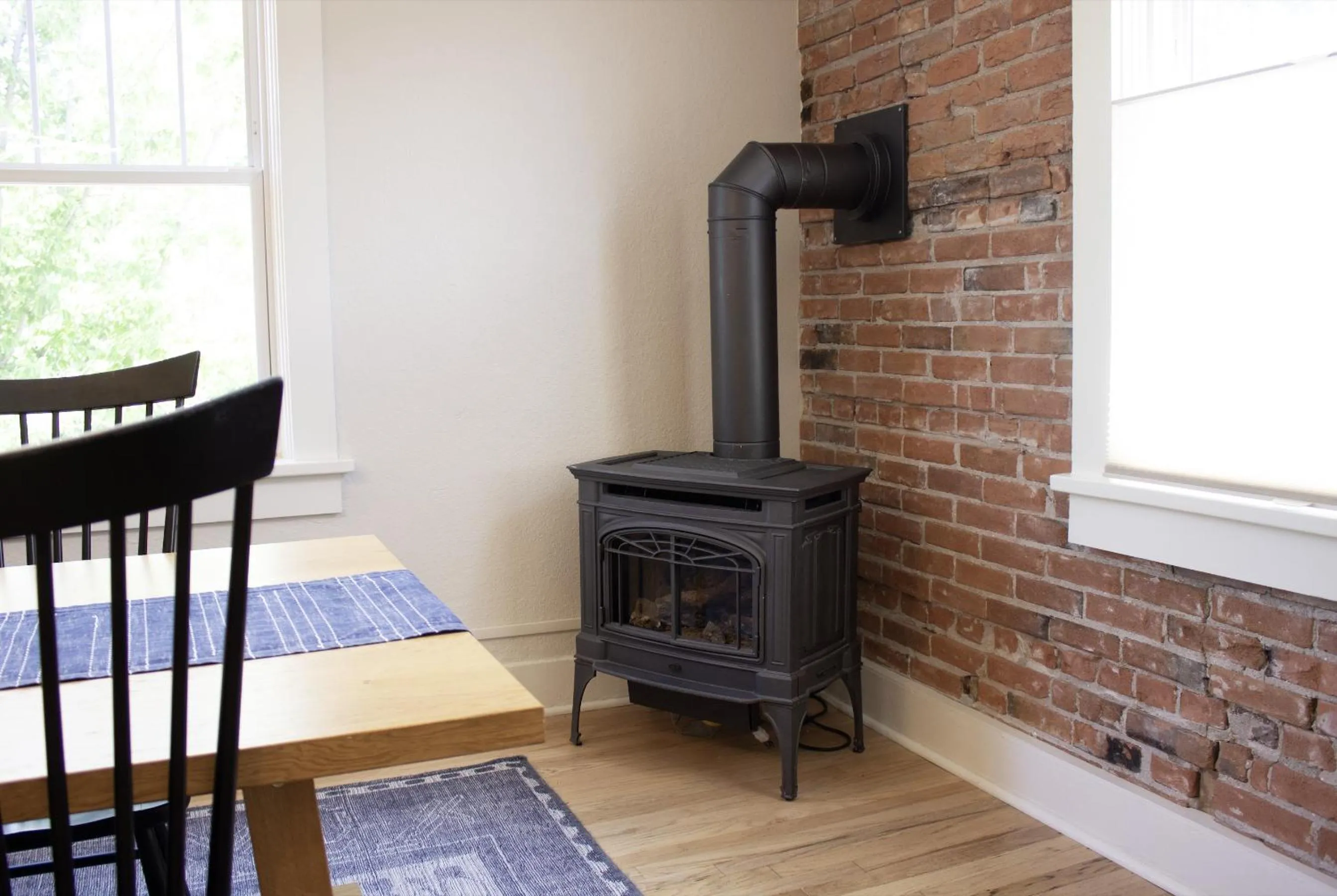 fireplace in Leland House Suites of Durango
