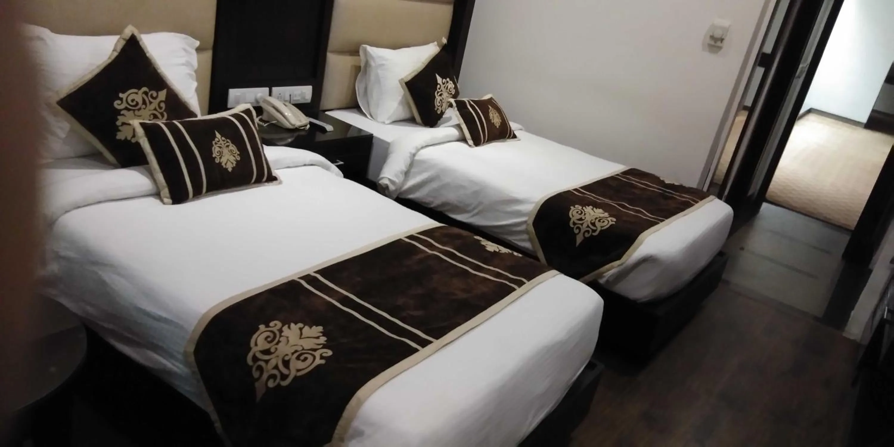 Bedroom, Bed in HOTEL PITRASHISH PRIDE IGI Intl AIRPORT DELHI