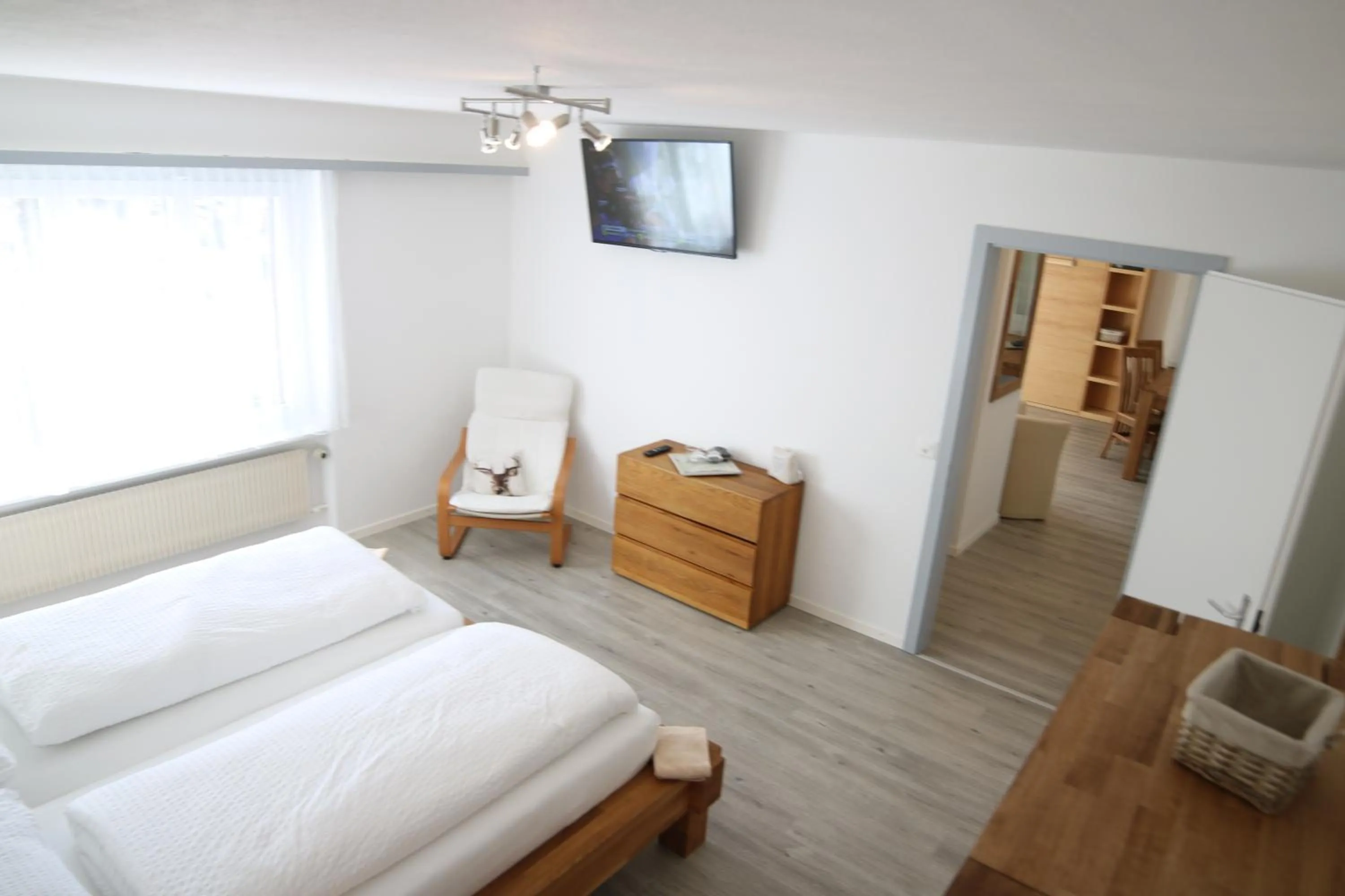 Bedroom, Bed in Hotel Paradis-Leukerbad-Therme