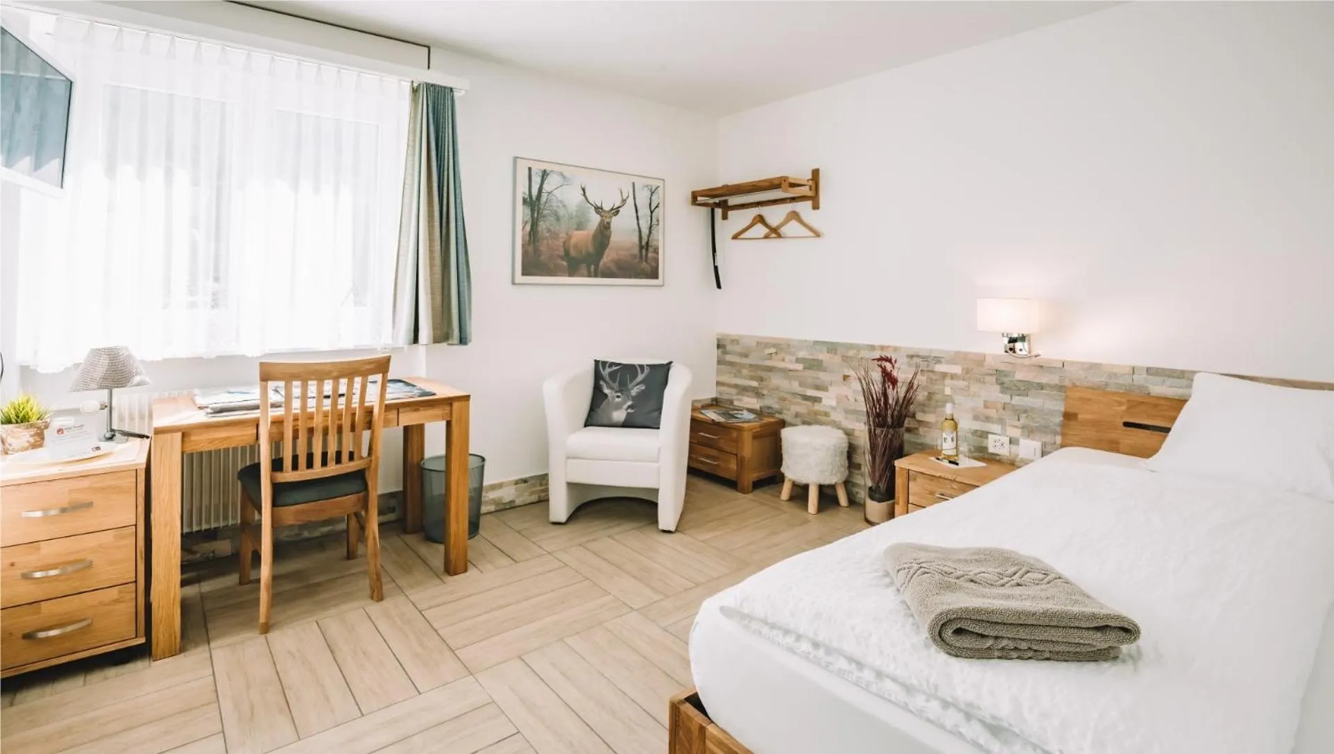 Bed in Hotel Paradis-Leukerbad-Therme