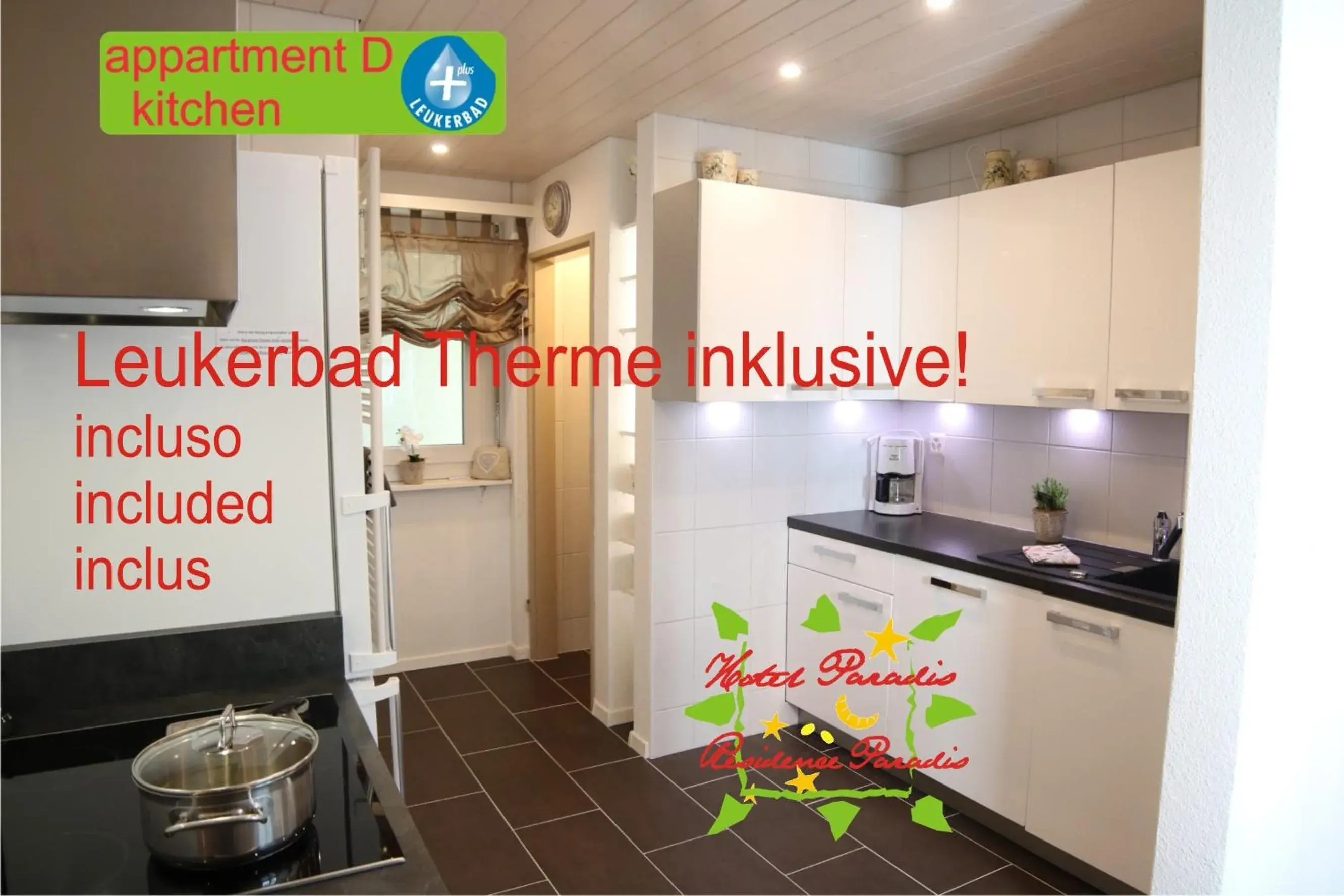 Three-Bedroom Apartment with Balcony in Hotel Paradis-Leukerbad-Therme Three-Bedroom Apartment with Balcony in Hotel Paradis-Leukerbad-Therme