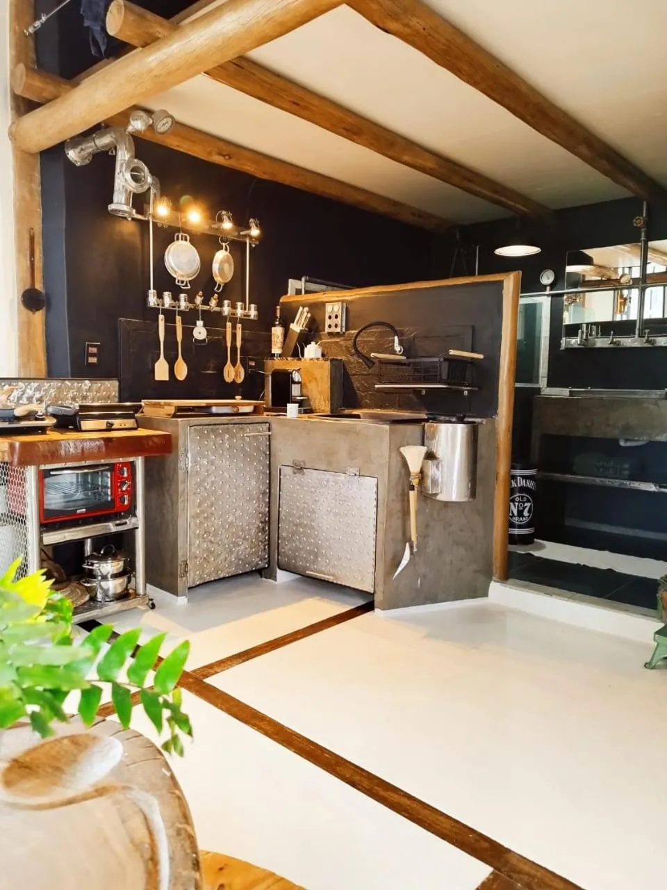 Kitchen or kitchenette in Pousada Lua de Charme