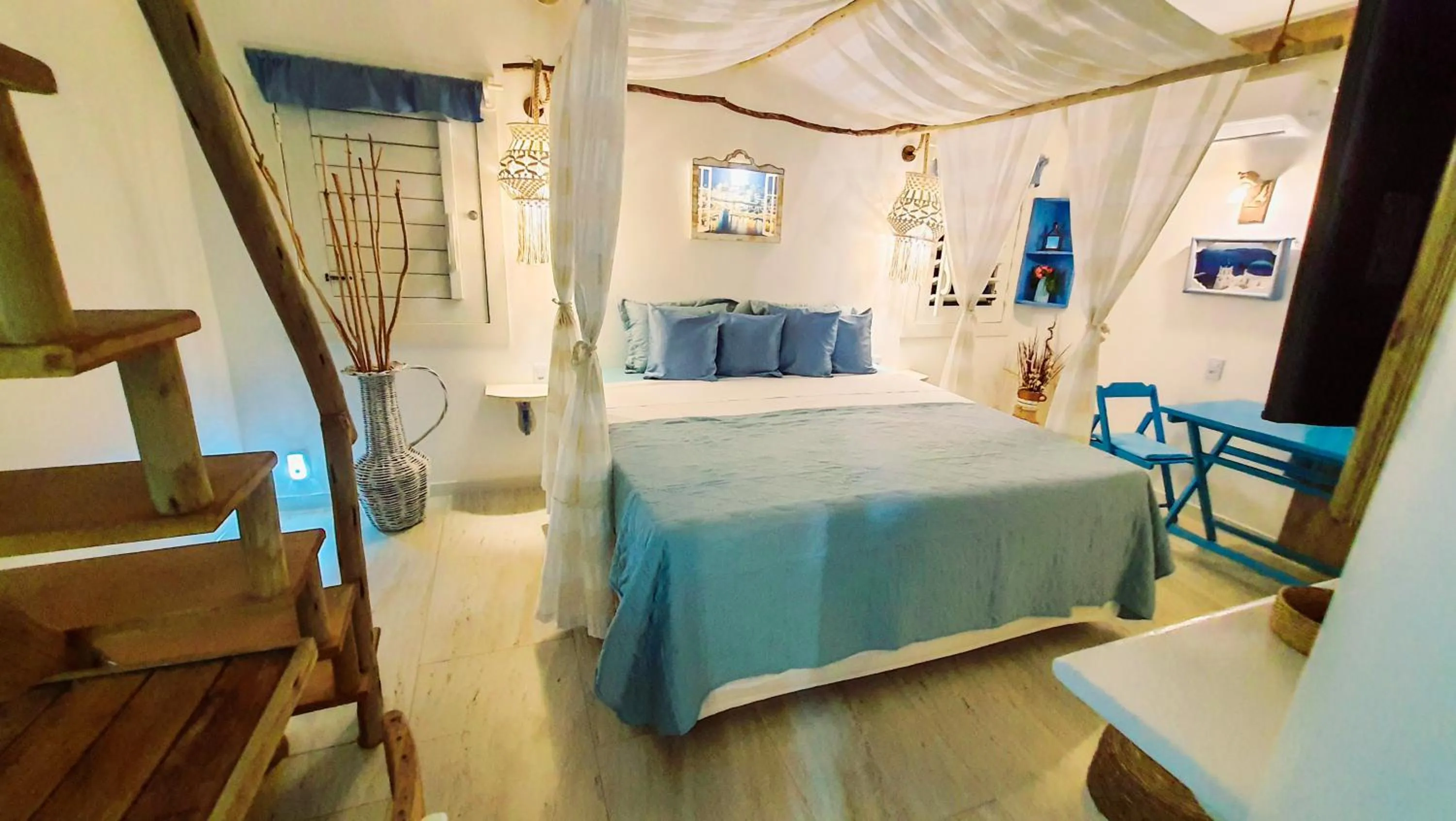 Bed in Pousada Lua de Charme
