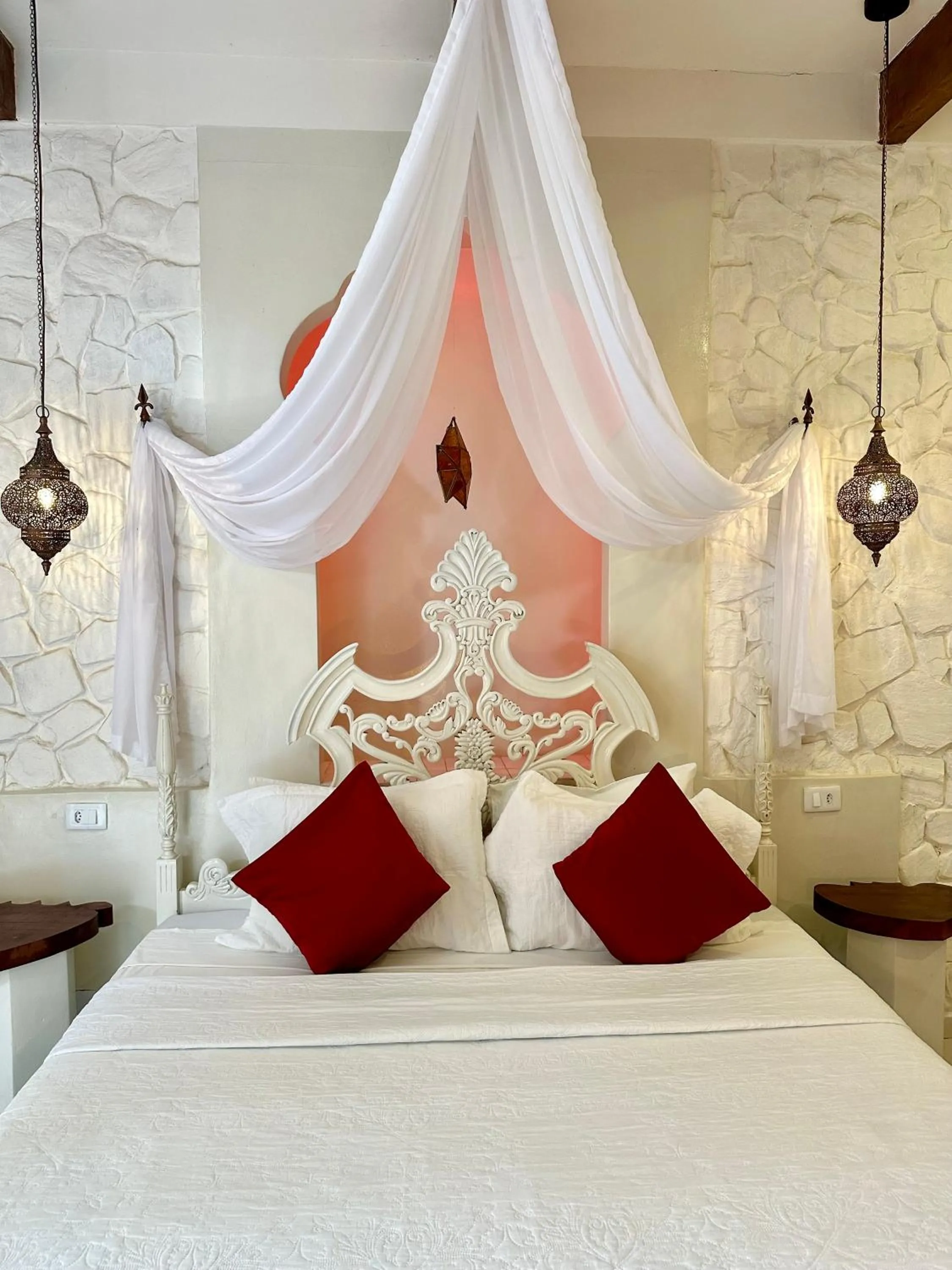 Bed in Pousada Lua de Charme