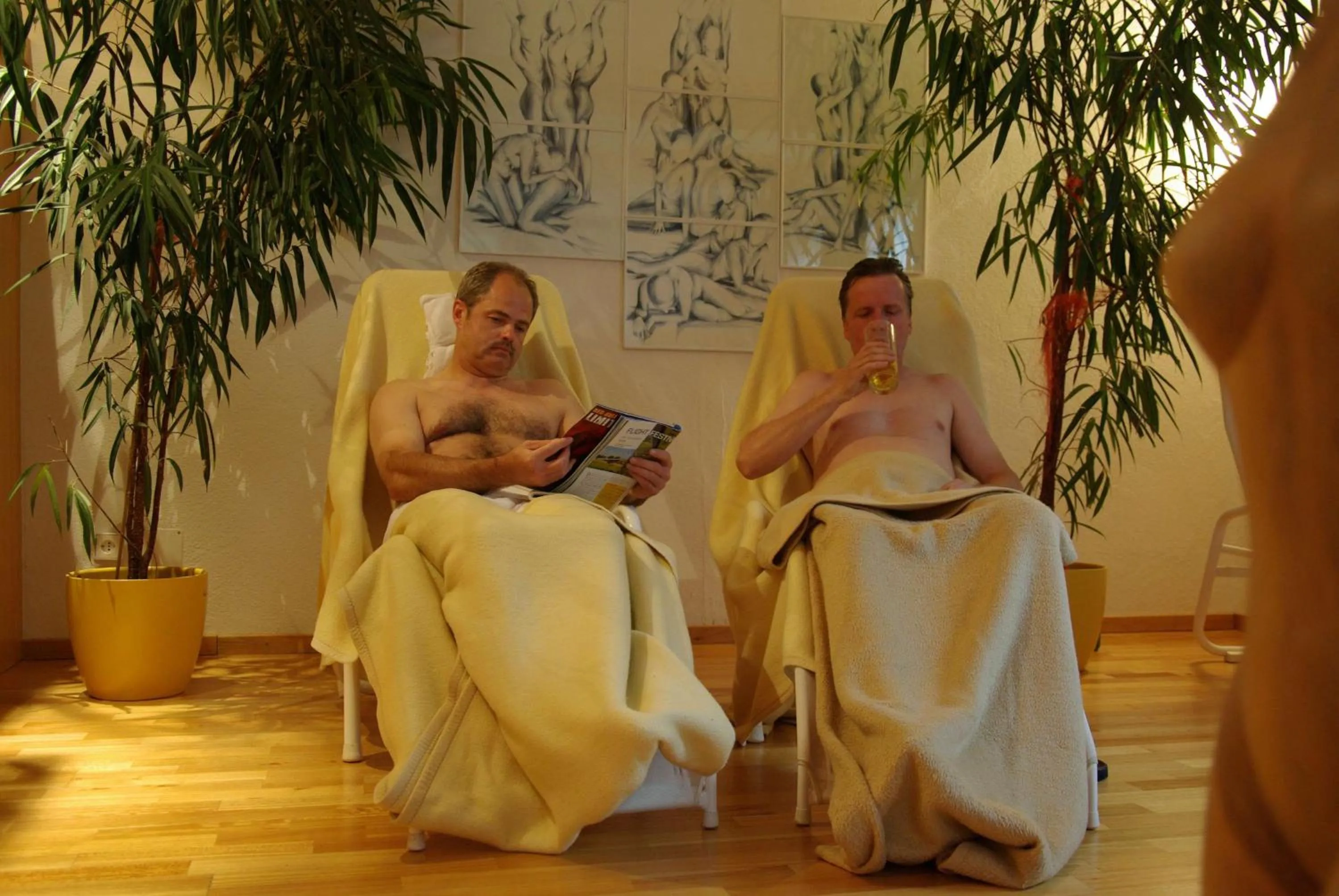 Sauna in Almhotel Fichtenheim