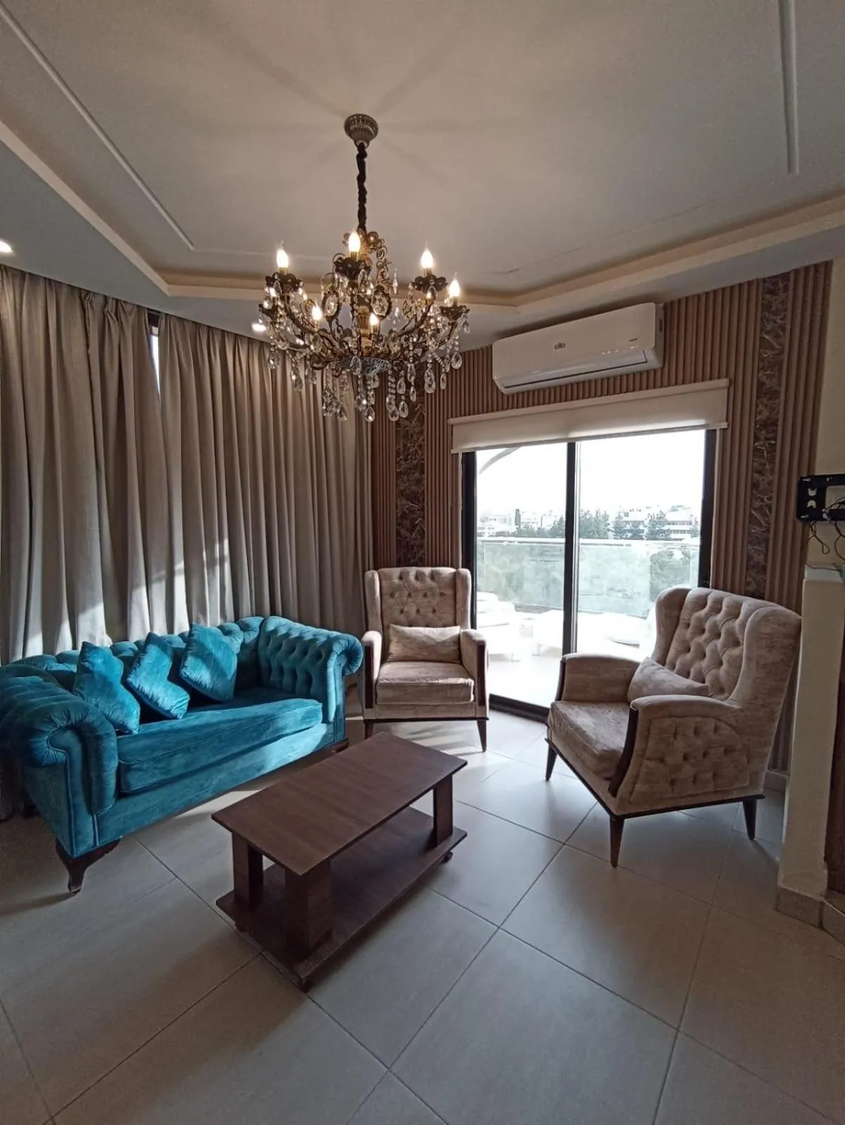 Seating area in AlQimah Hotel Apartments