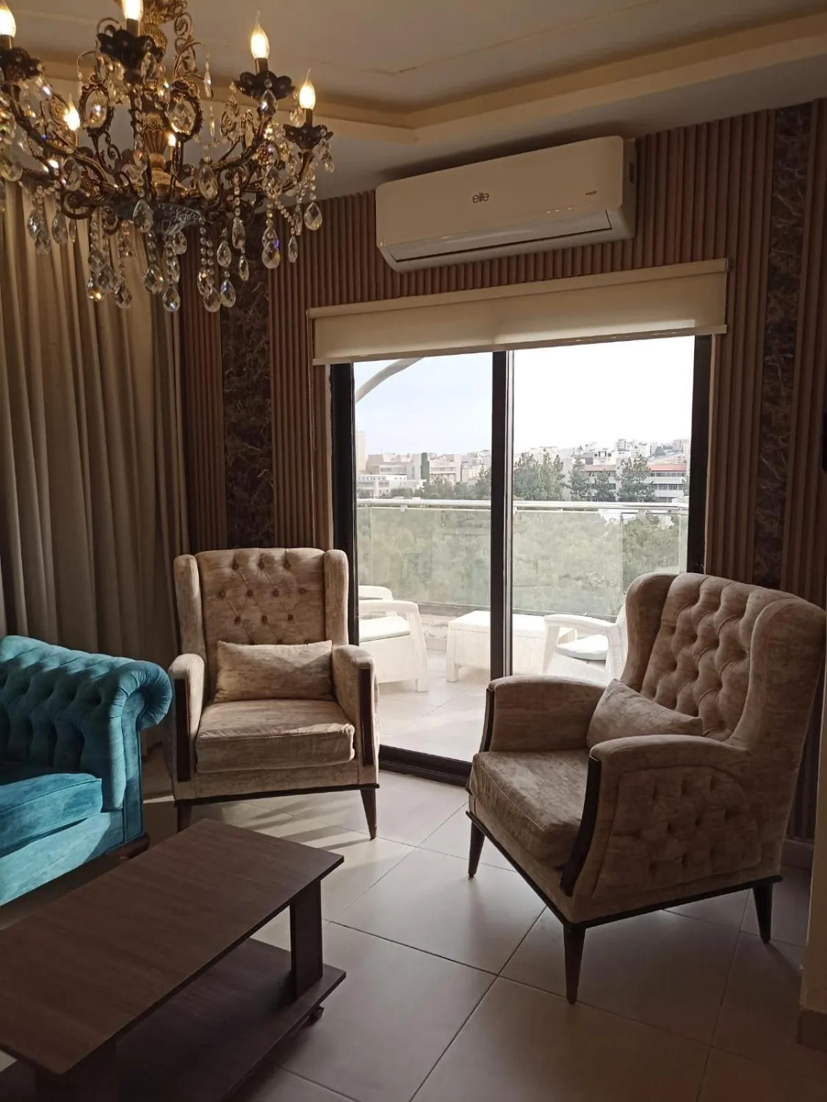 Seating area in AlQimah Hotel Apartments