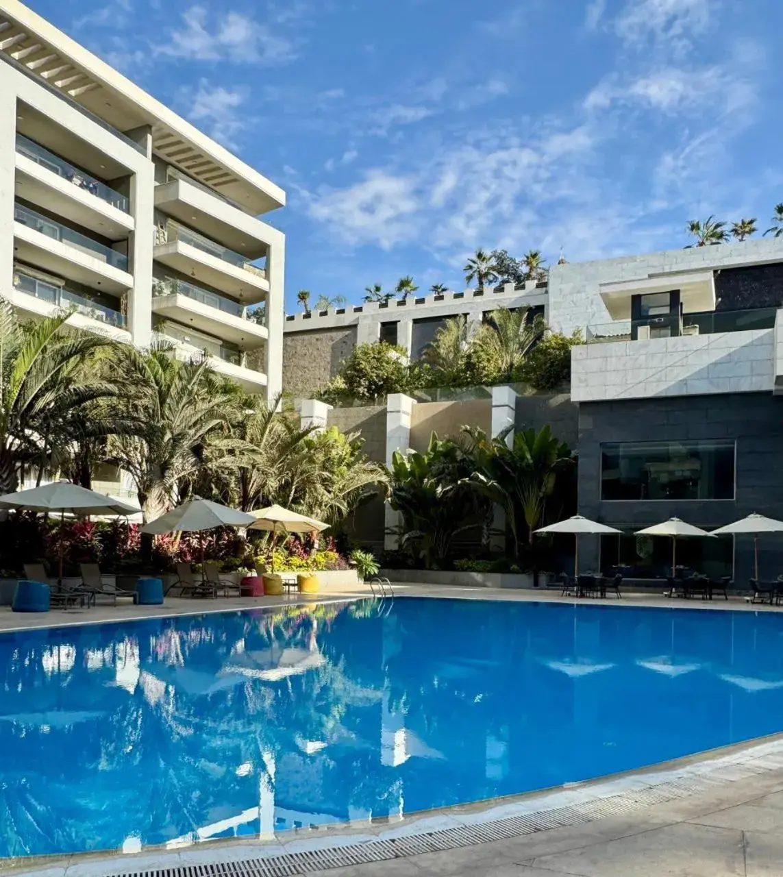 Pool view in Ocean Blue Studios Pool view in Ocean Blue Studios