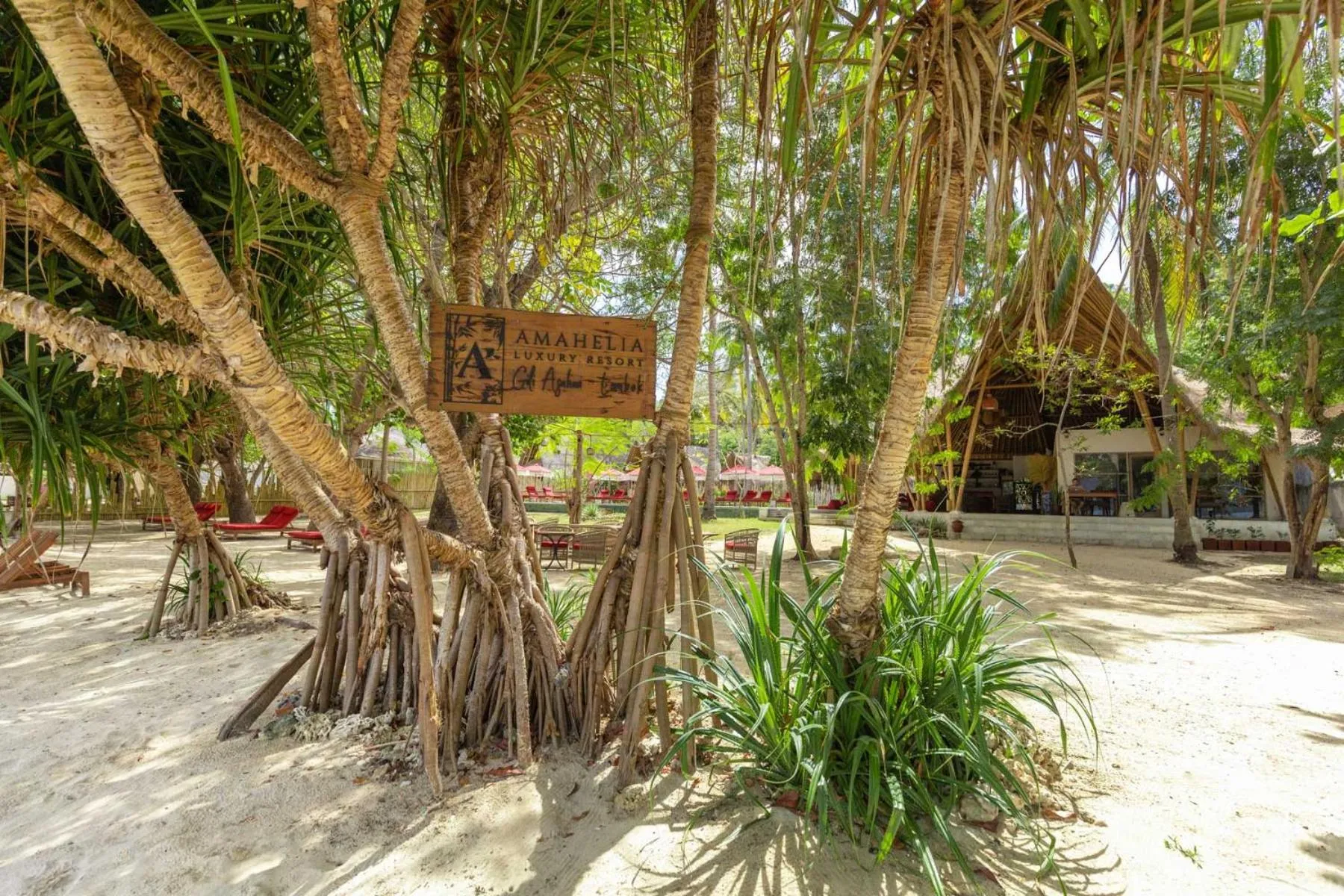 Property logo or sign in Amahelia Luxury Resort & Restaurant - Gili Asahan