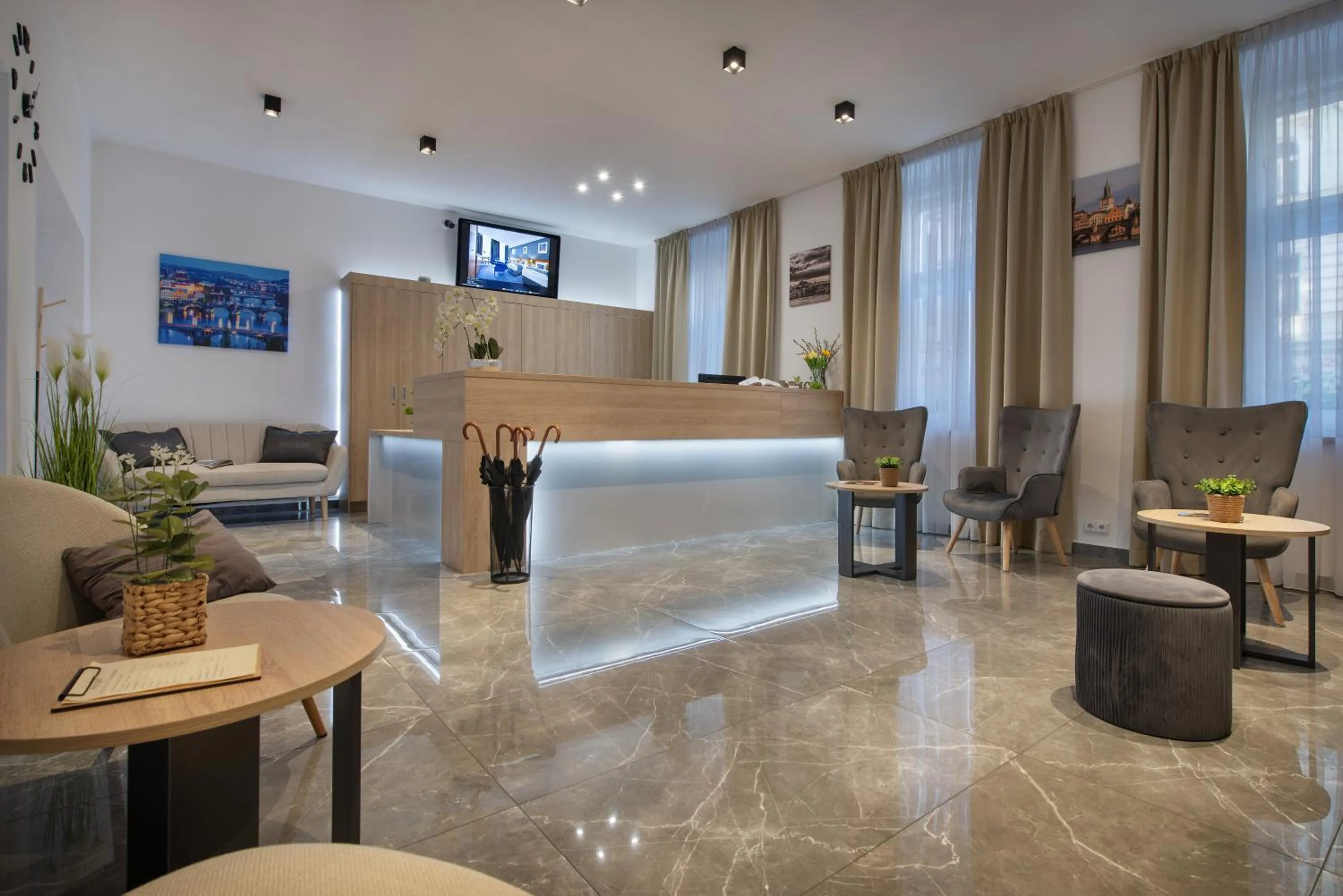 Lobby or reception in Prague Season Hotel