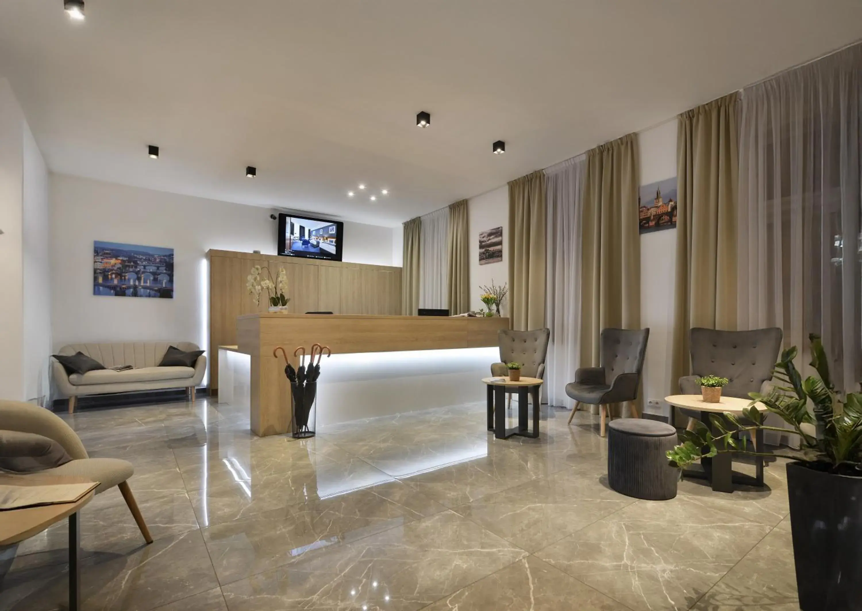 Lobby or reception in Prague Season Hotel Lobby or reception in Prague Season Hotel