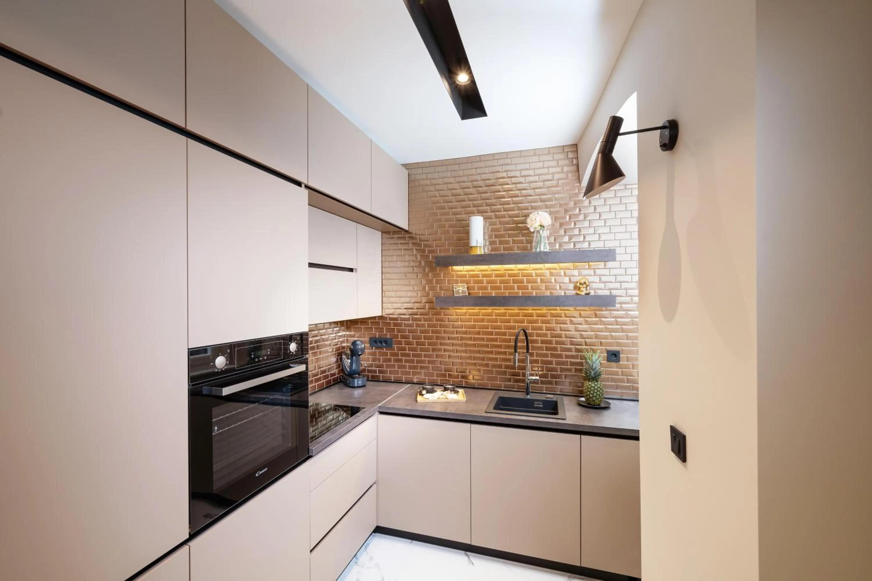 Kitchen or kitchenette in Premium Apartments