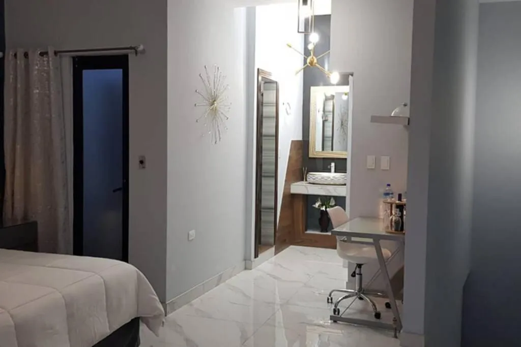 Bed in DEPARTAMENTO CON TERRAZA Y VISTA para 6 personas