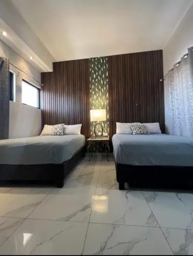 Bed in DEPARTAMENTO CON TERRAZA Y VISTA para 6 personas