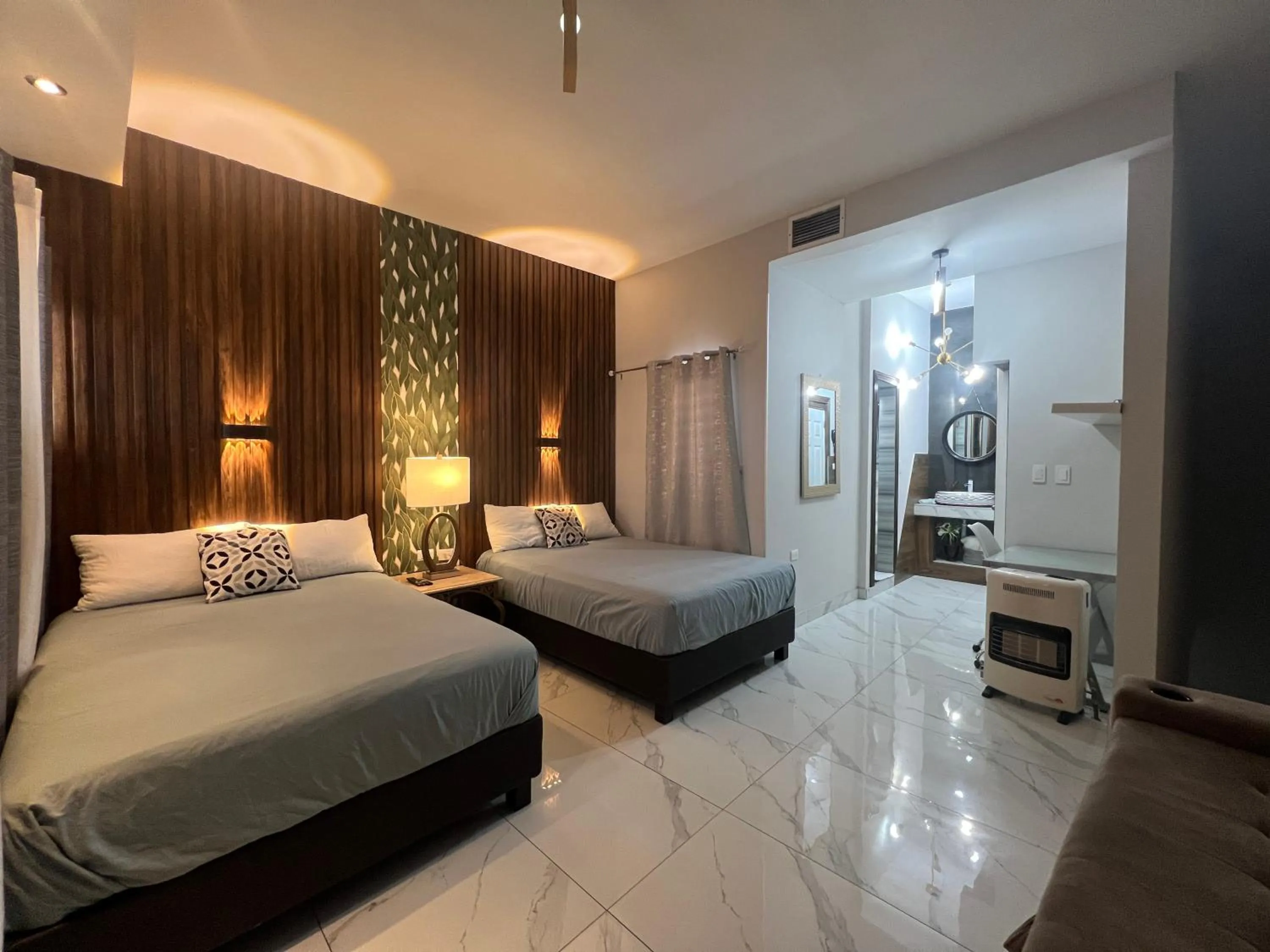 Bed in DEPARTAMENTO CON TERRAZA Y VISTA para 6 personas