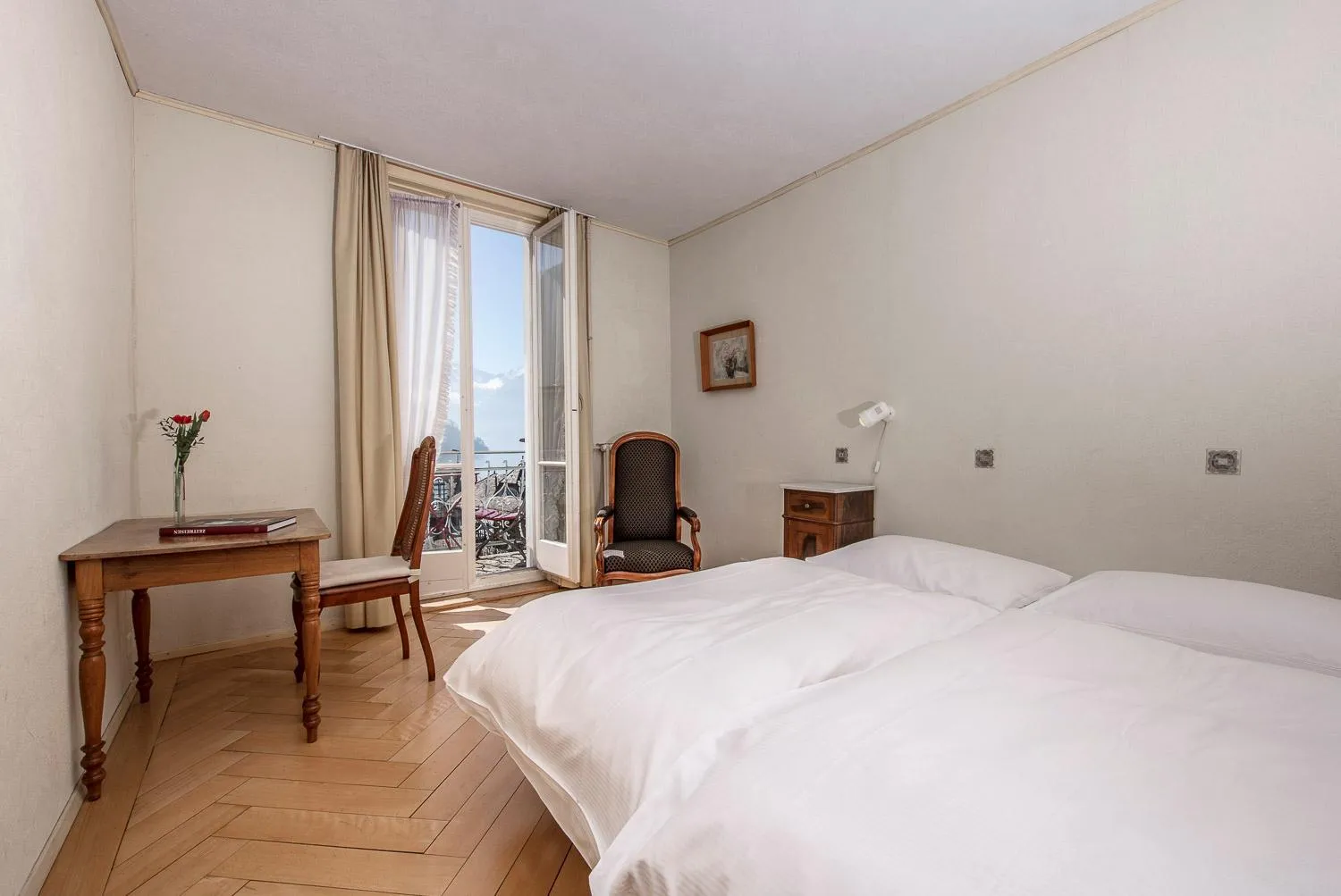 Photo of the whole room, Bed in Hotel Terrasse am See