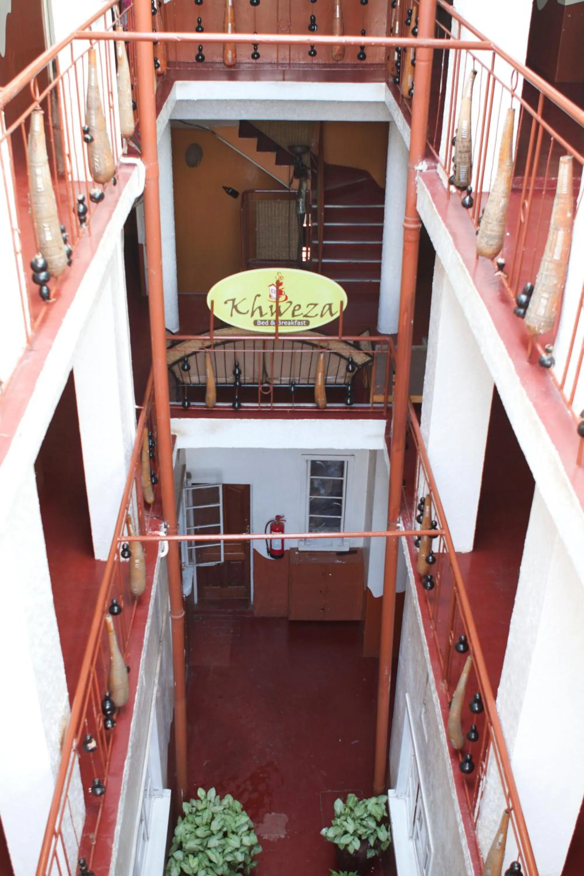 Inner courtyard view in Khweza Bed and Breakfast