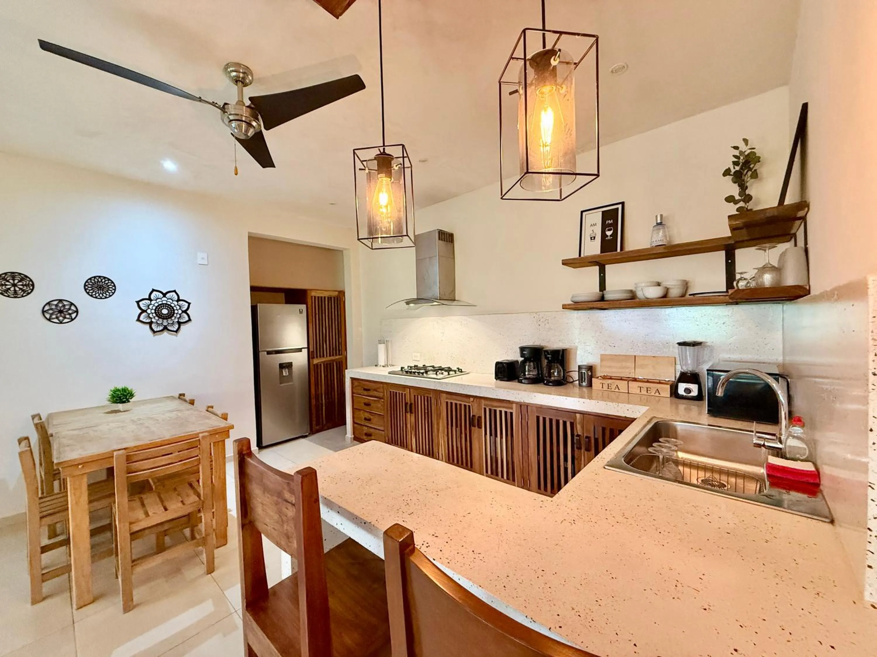 Kitchen or kitchenette in La Selva Apartments Tulum