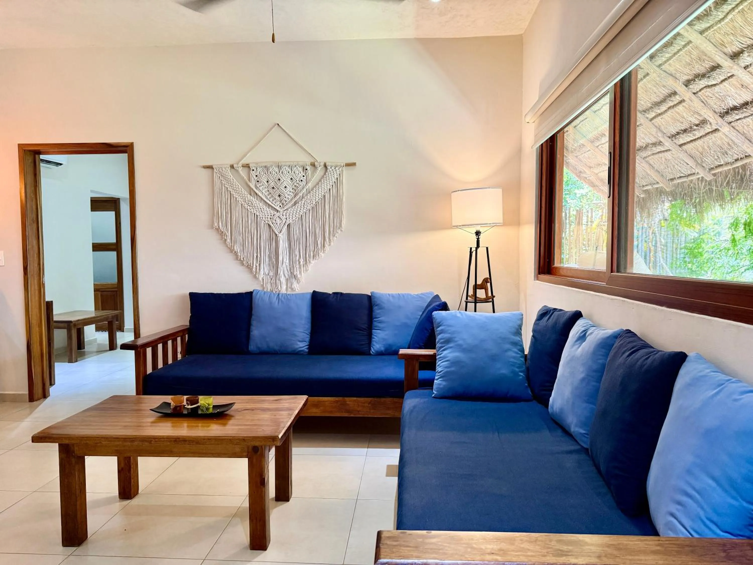 Living room in La Selva Apartments Tulum