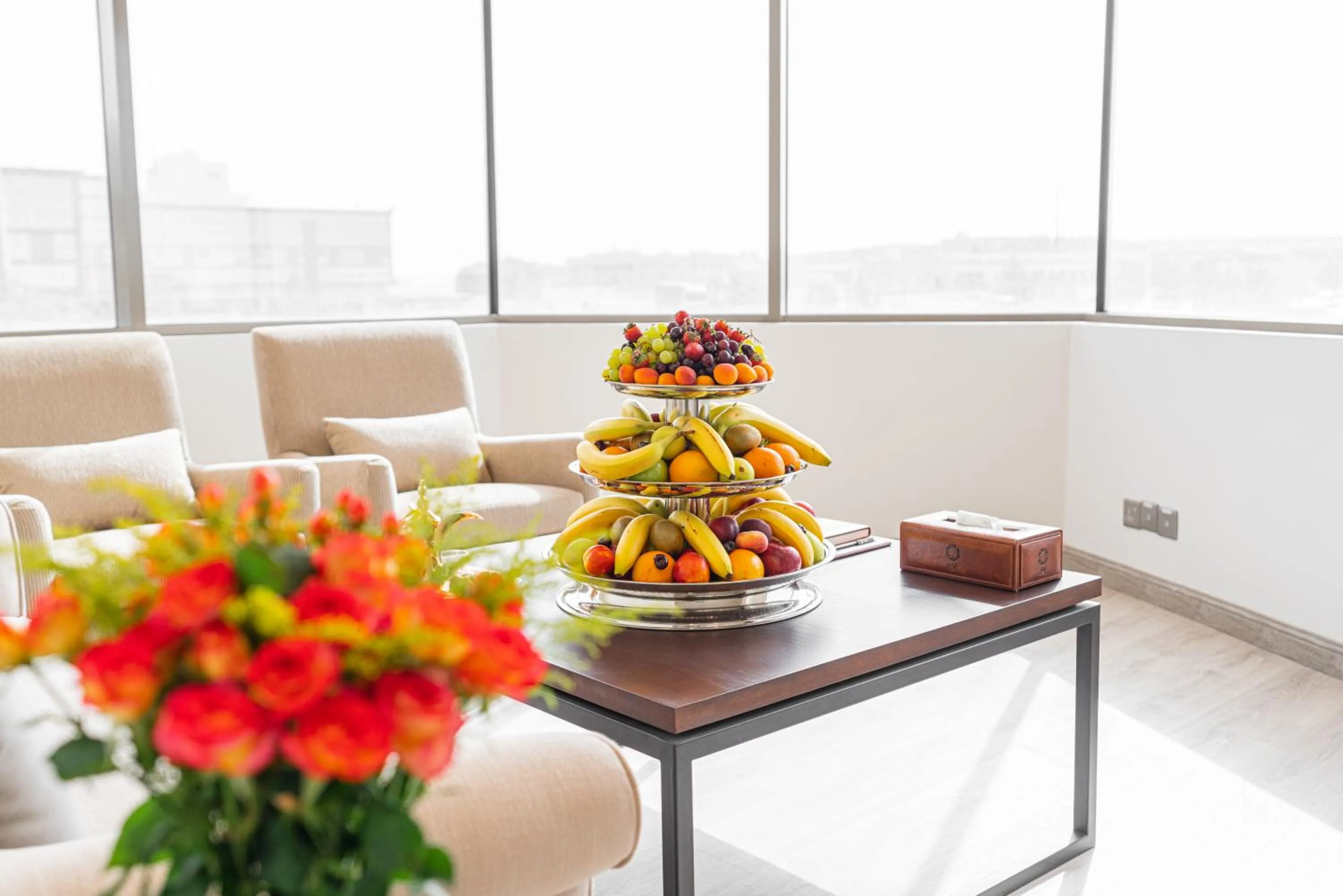 Seating area in Aram Hotel - AlMeshael Exit 18 فندق آرام - حي المشاعل مخرج 18