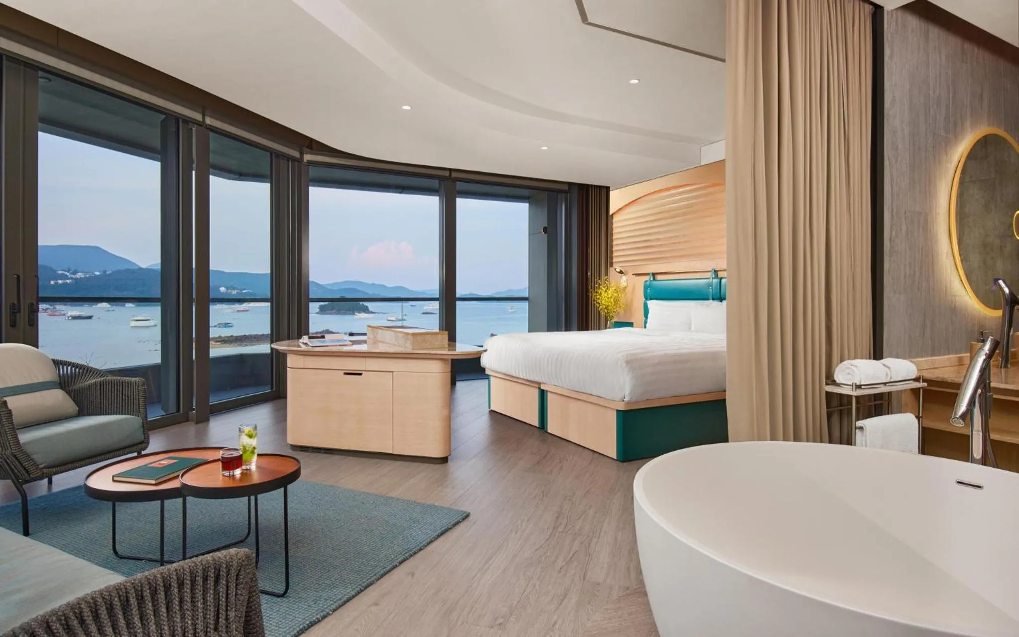 Photo of the whole room, Bed in WM Hotel Hong Kong, Vignette Collection