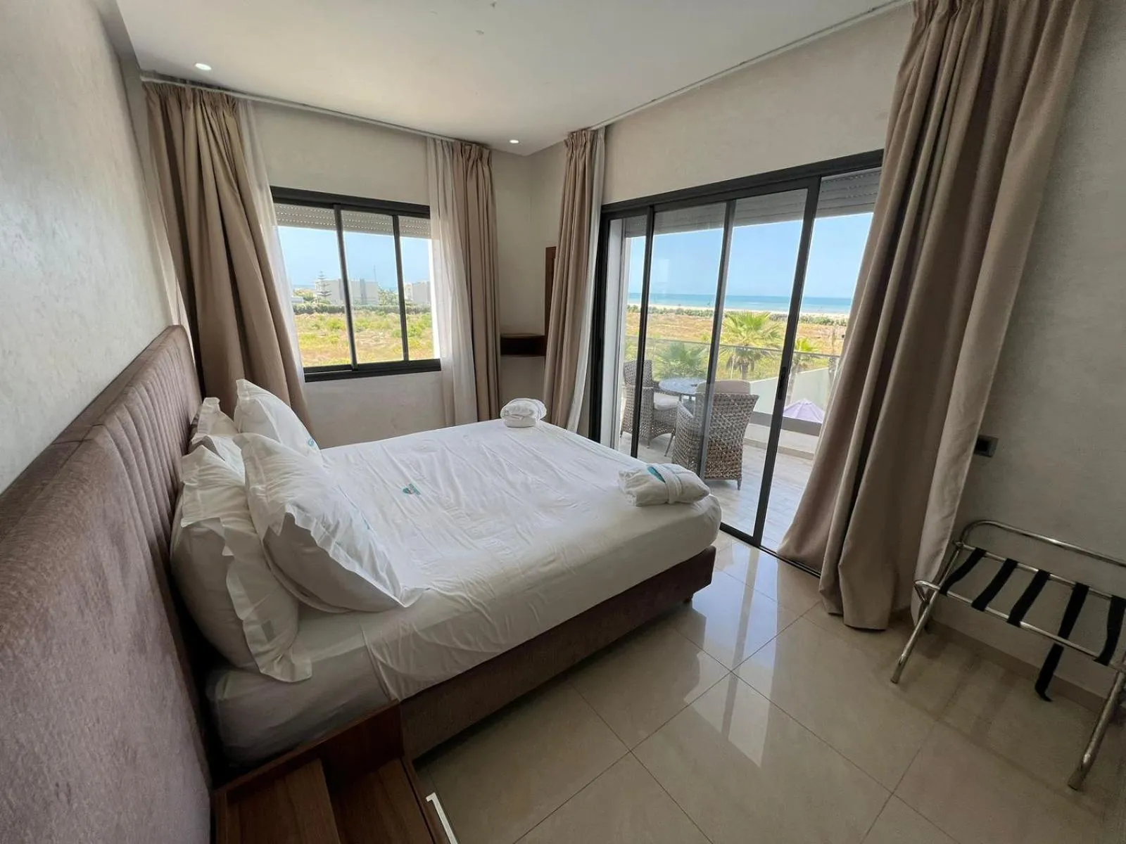 Bed in CASA BEACH HOTEL