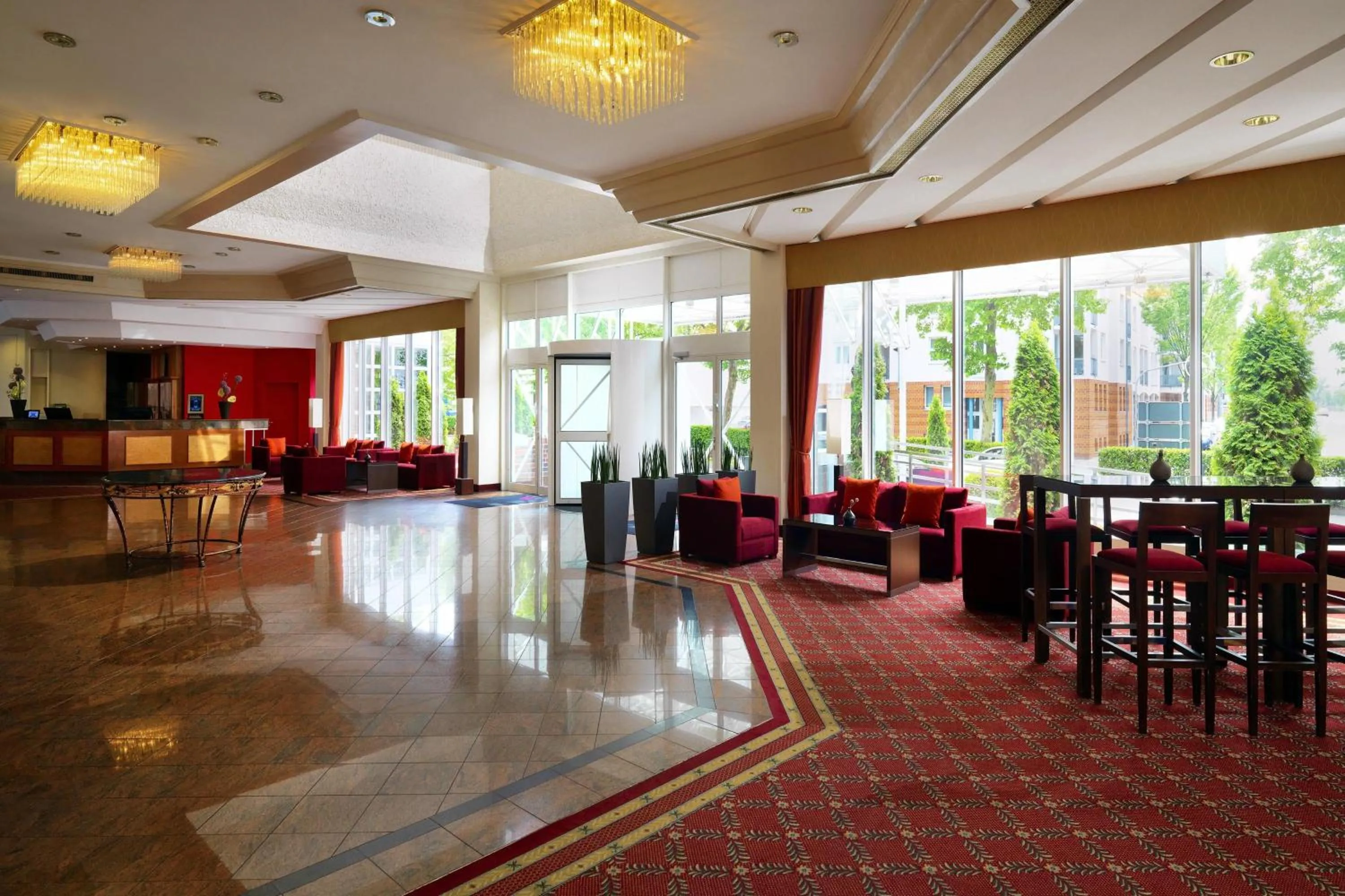 Lobby or reception in Heidelberg Marriott Hotel