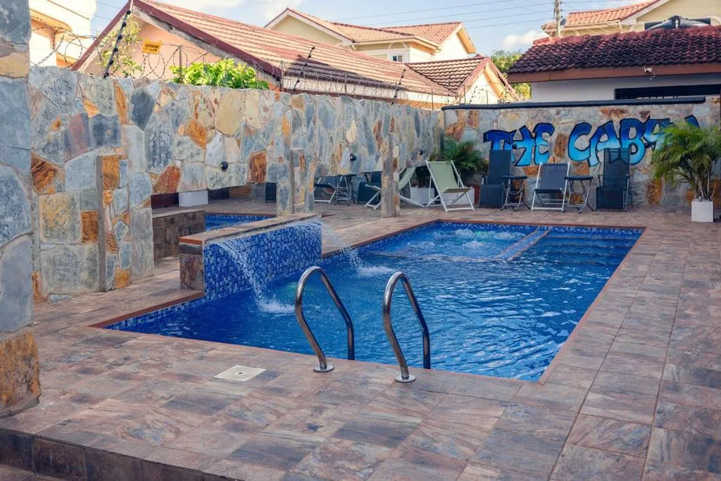 Pool view in The Cabyn