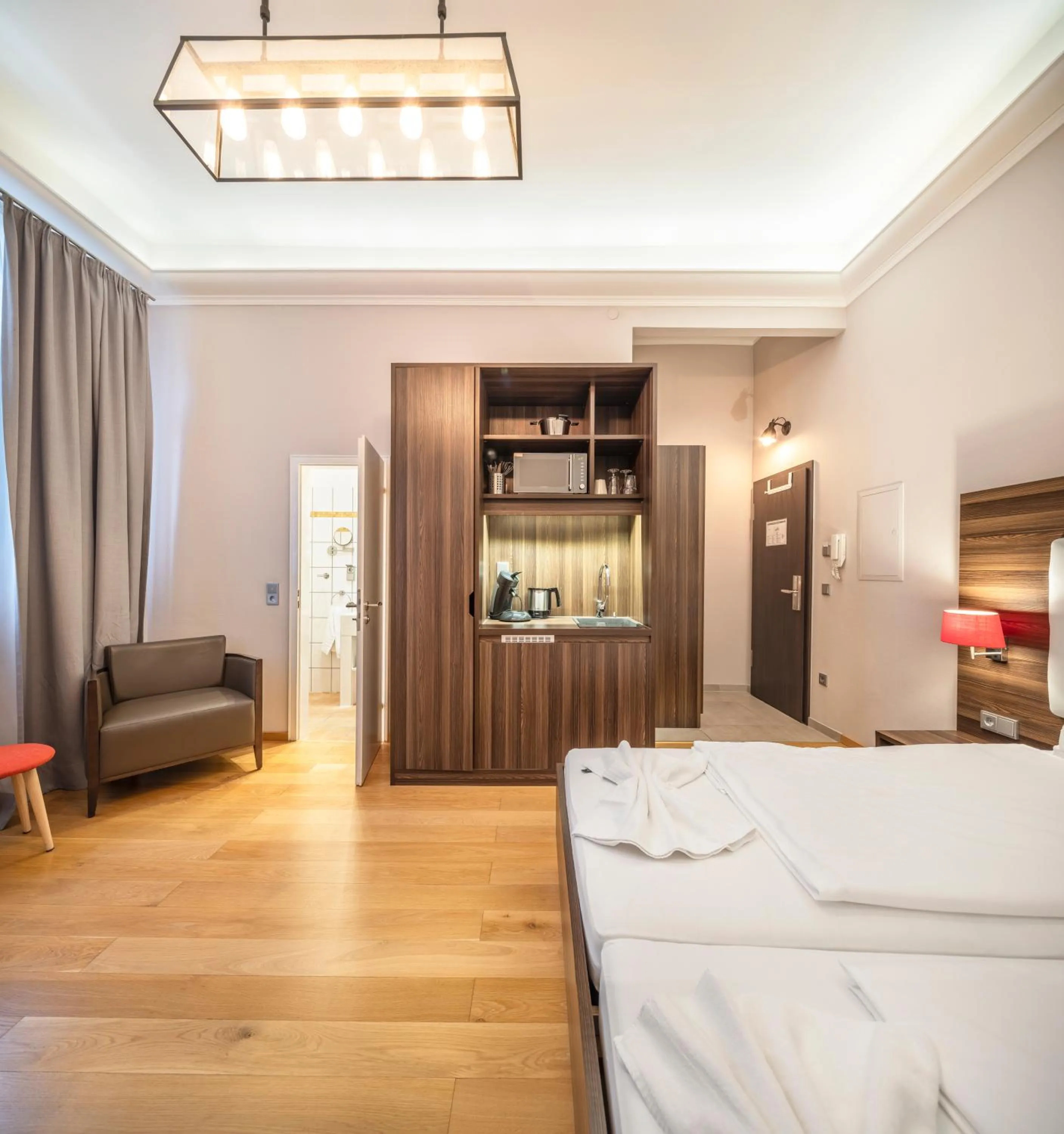 Coffee/tea facilities, Bed in BoardingWorld Heidelberg