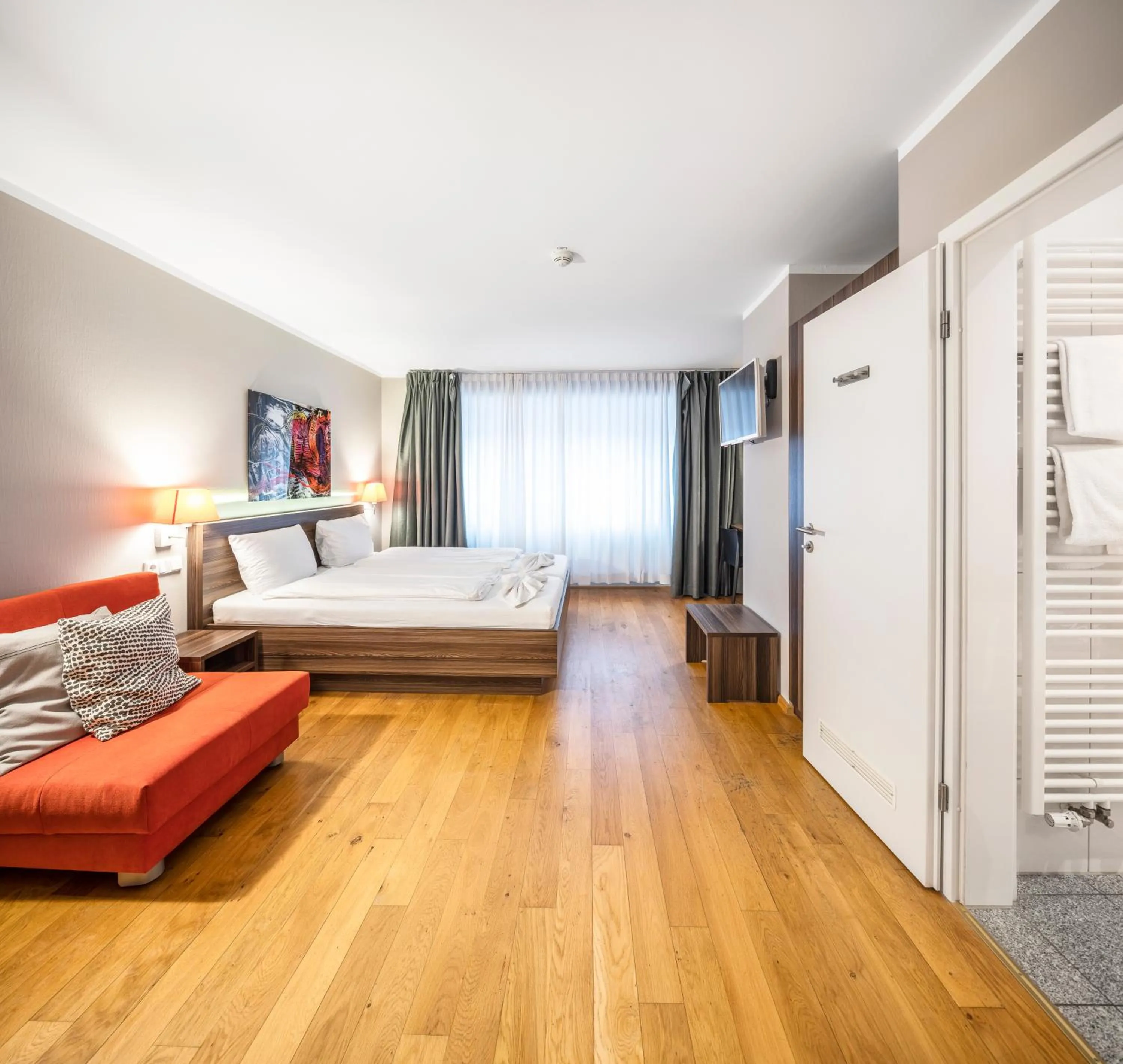 Photo of the whole room, Bed in BoardingWorld Heidelberg