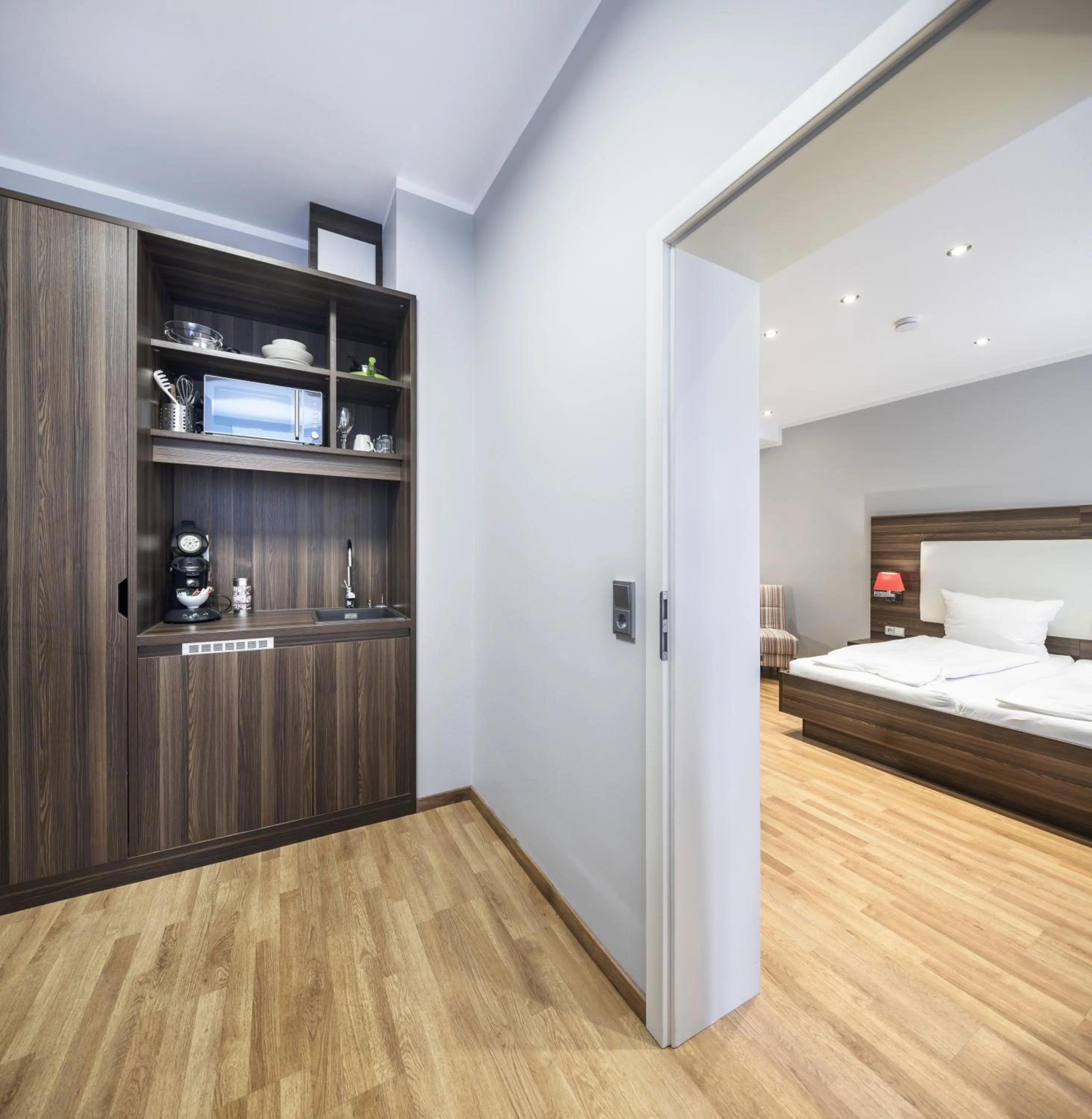 Bed in BoardingWorld Heidelberg