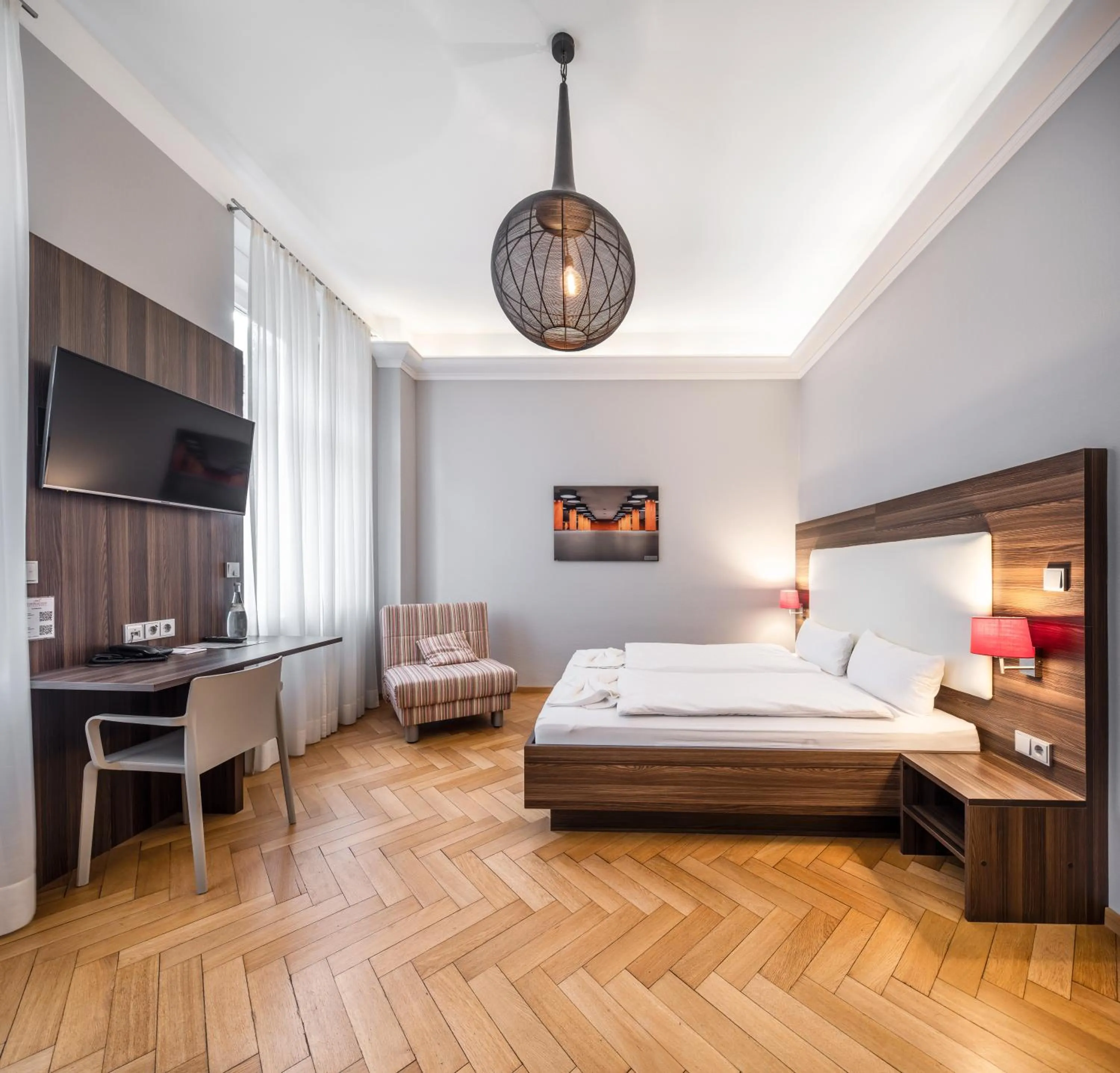 Bed in BoardingWorld Heidelberg