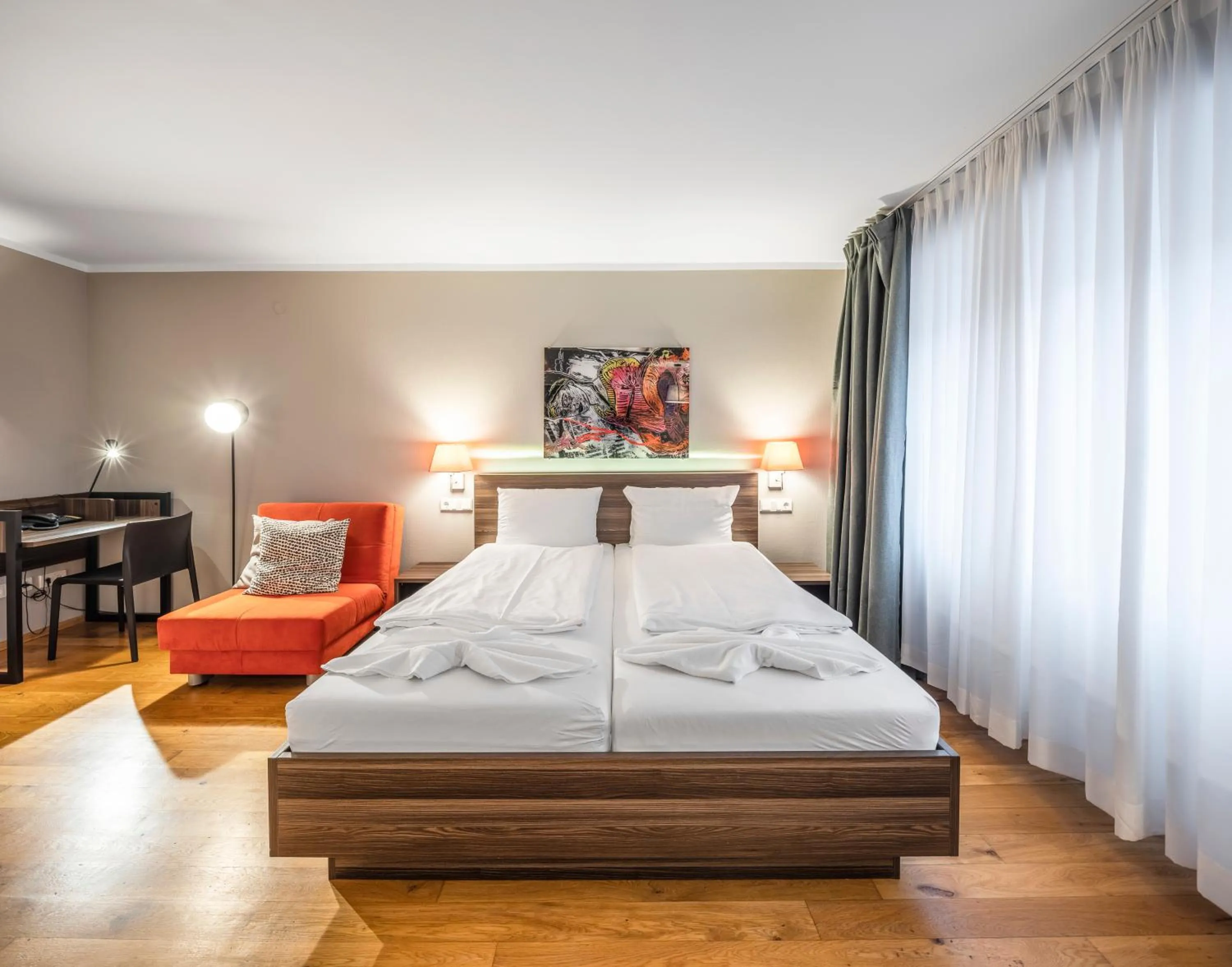 Photo of the whole room, Bed in BoardingWorld Heidelberg