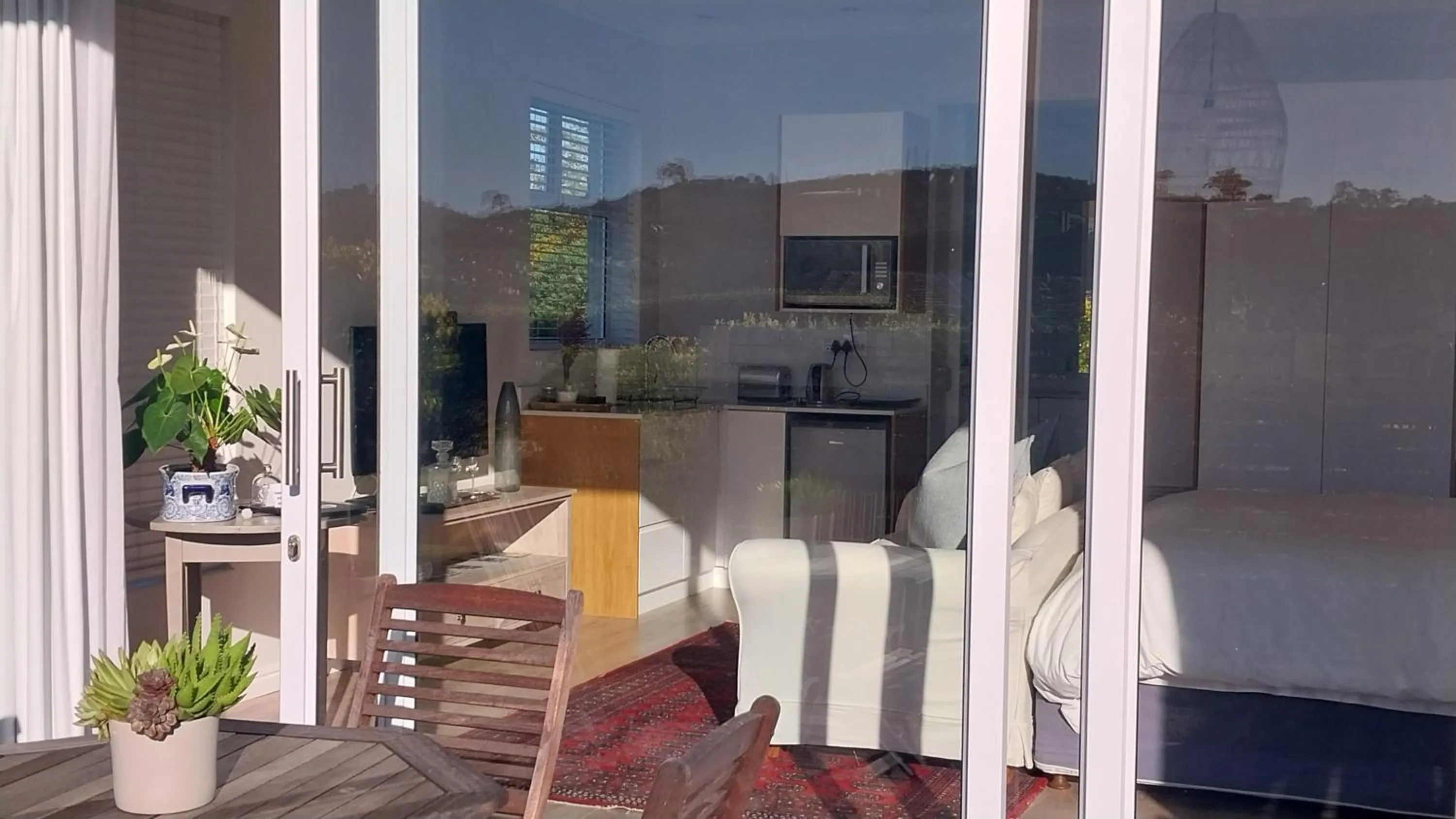 Balcony/Terrace in Knysna Estate Lagoon - Garden Apartments- Secure Estate - off the grid