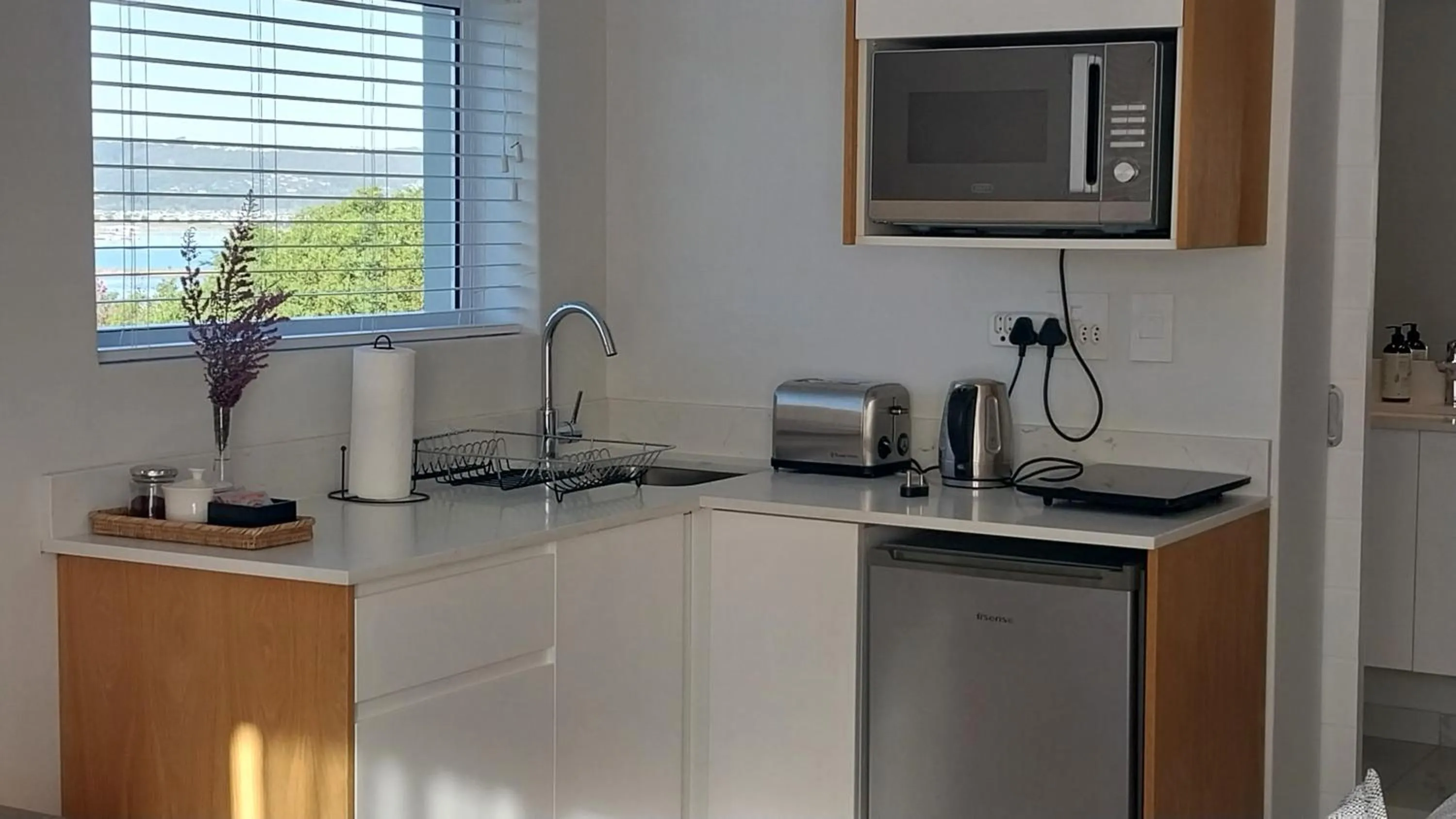 Coffee/tea facilities in Knysna Estate Lagoon - Garden Apartments- Secure Estate - off the grid