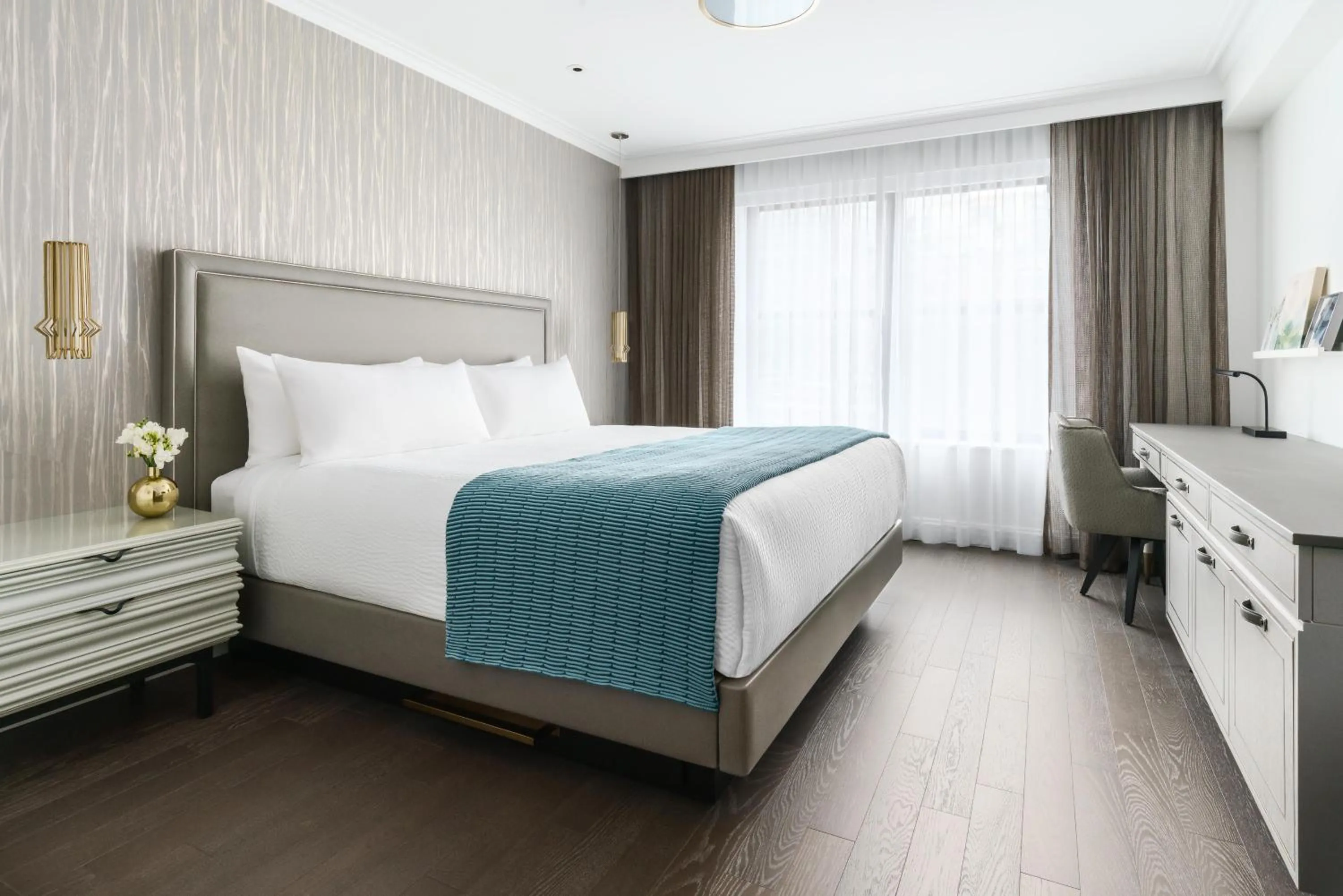 Bed in The Wallace Hotel