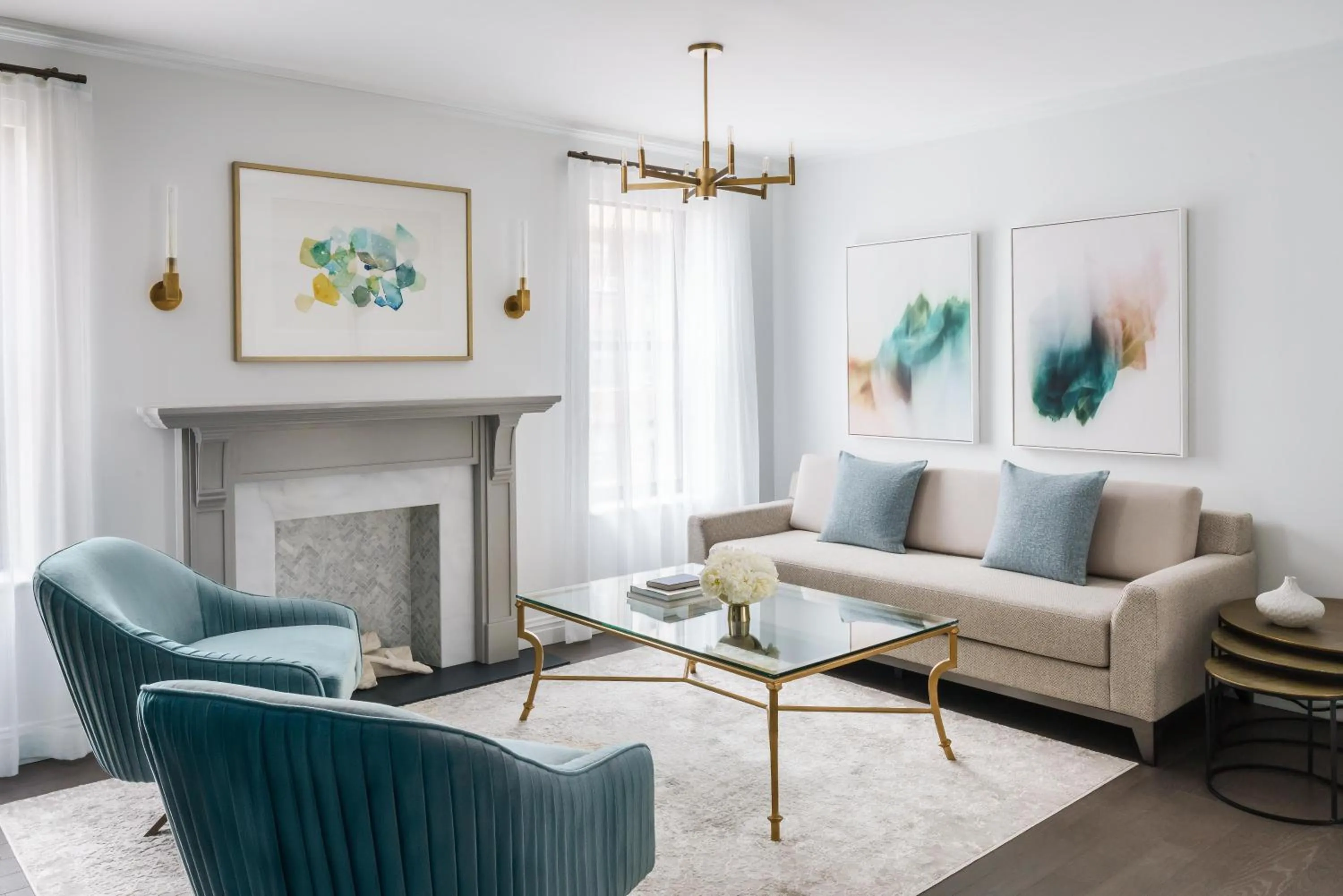 Living room in The Wallace Hotel