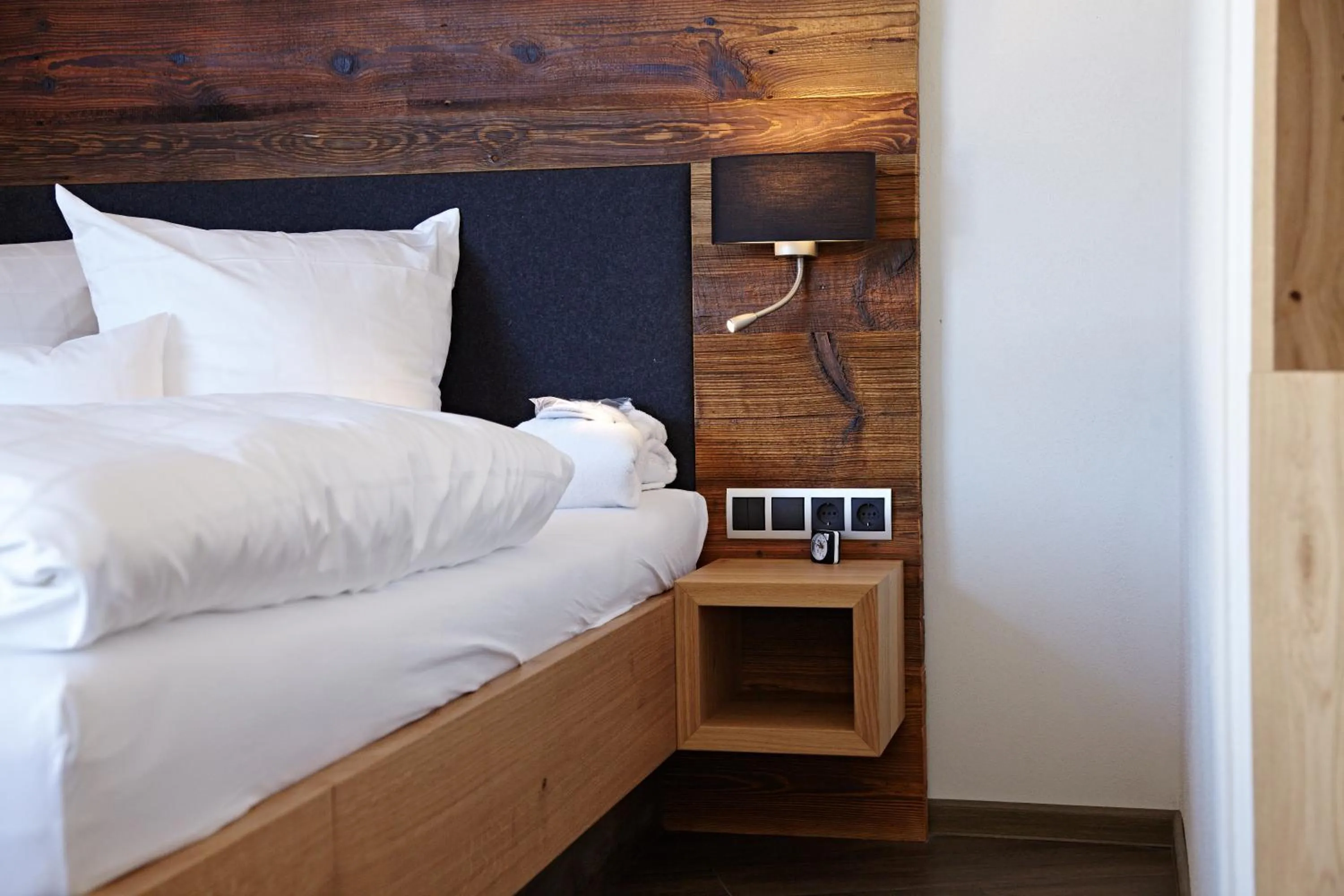 Bed in Hotel garni Oberdorfer Stuben