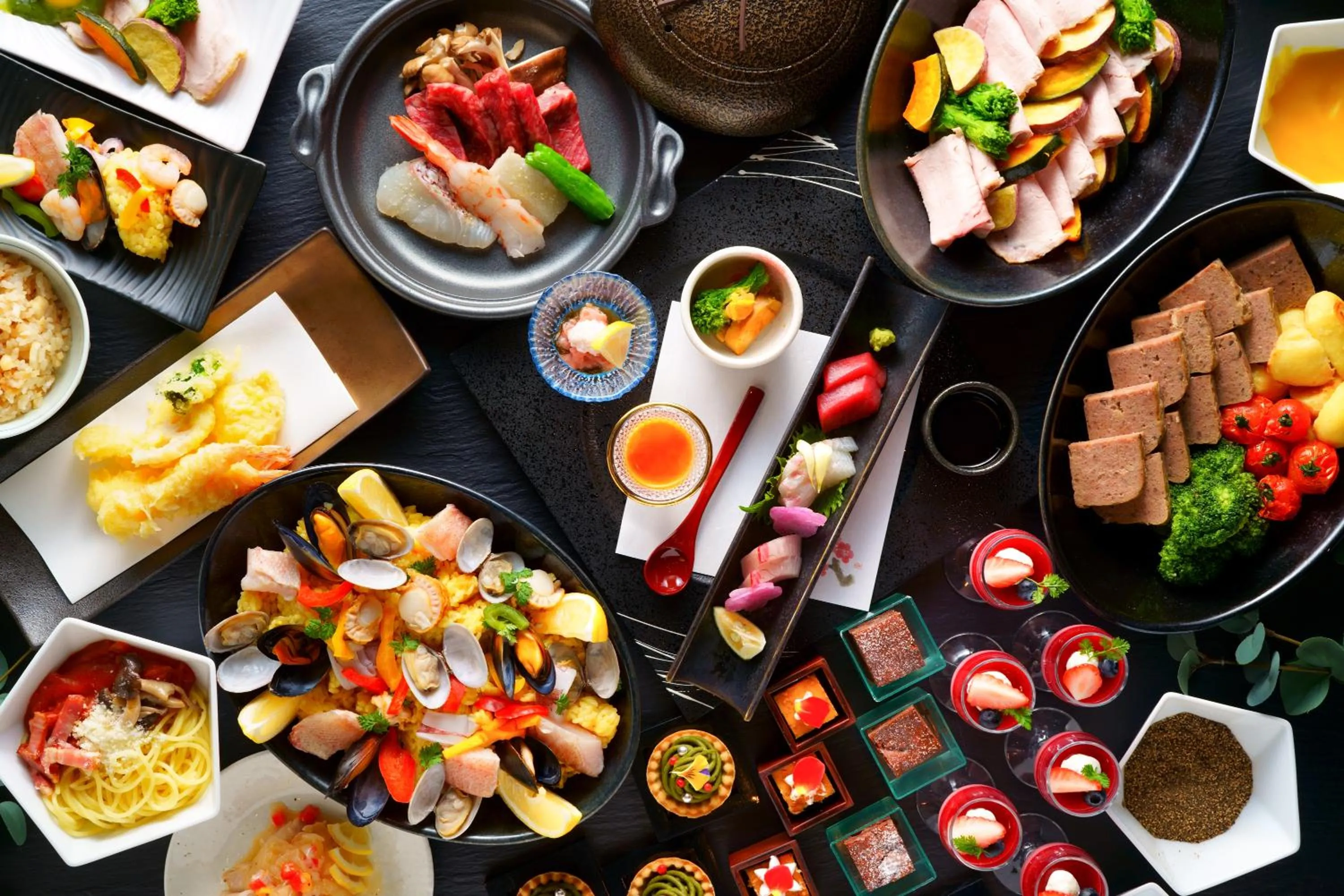 Dinner in Grandvrio Hotel Beppuwan Wakura - ROUTE INN HOTELS -